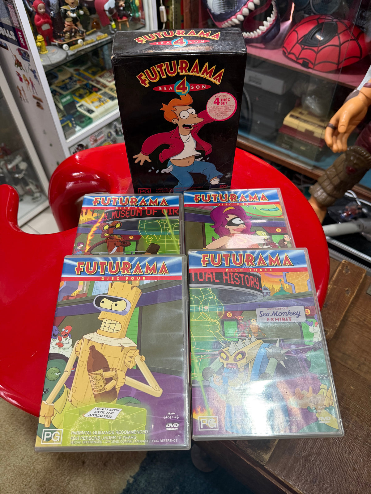 Futurama Season 4 Complete 4 Disc DVD Box Set Australian Release 2004