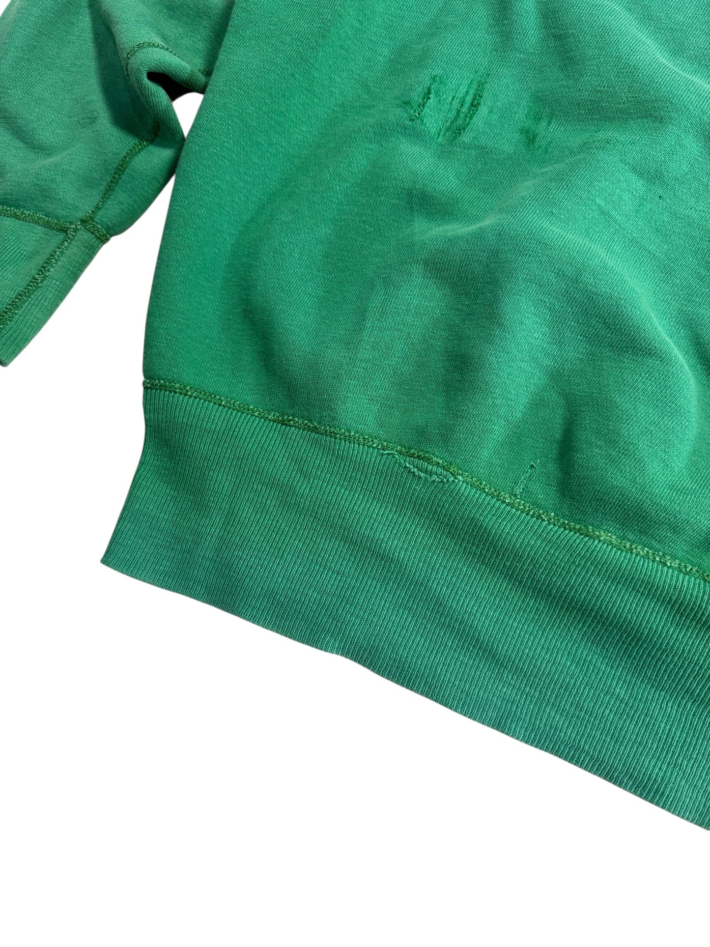 Vintage 1960s Greenwood Emeralds Single V Green Sweatshirt