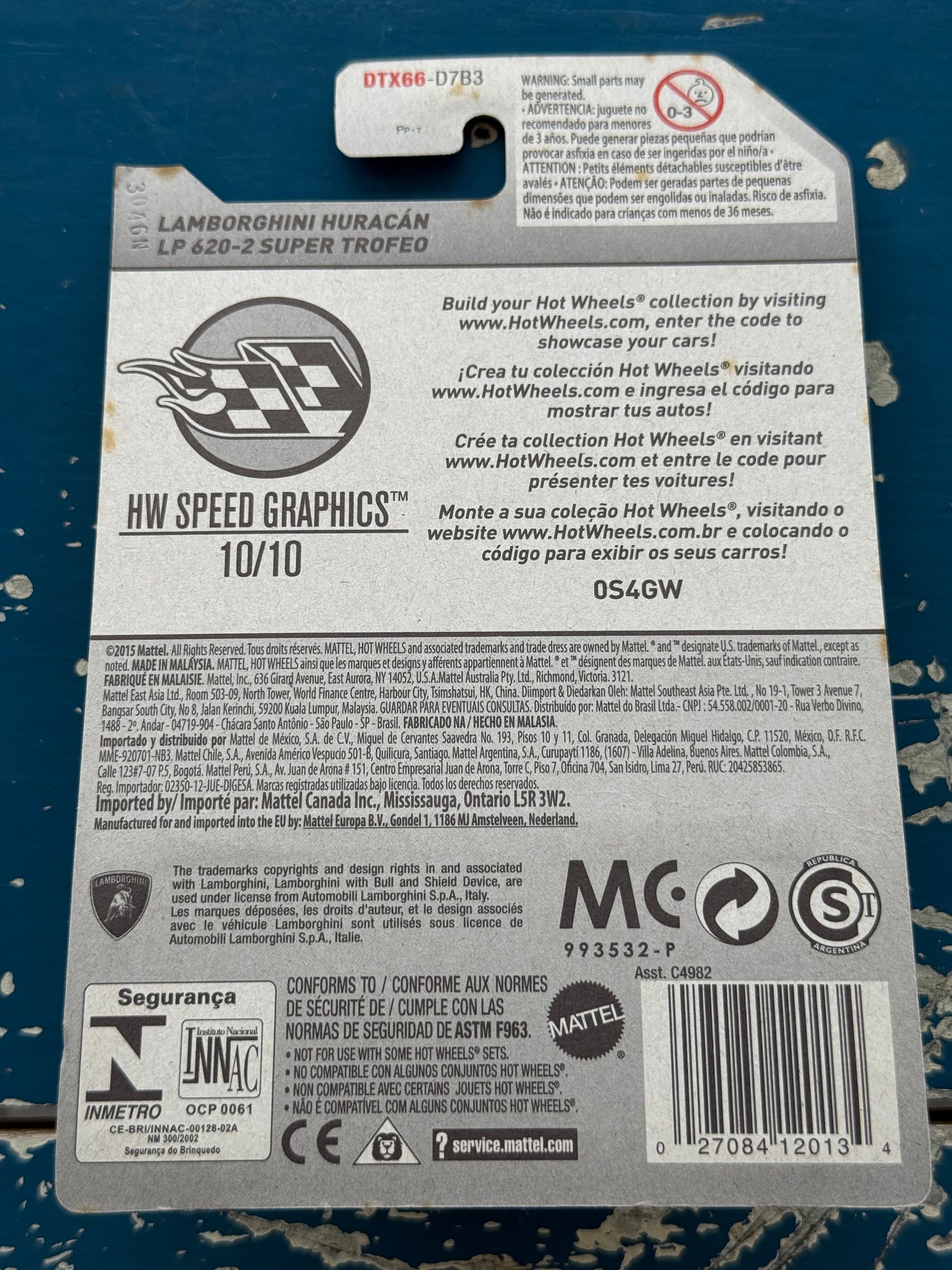 Hot Wheels Lamborghini Huracan LP 620-2 Super Trofeo