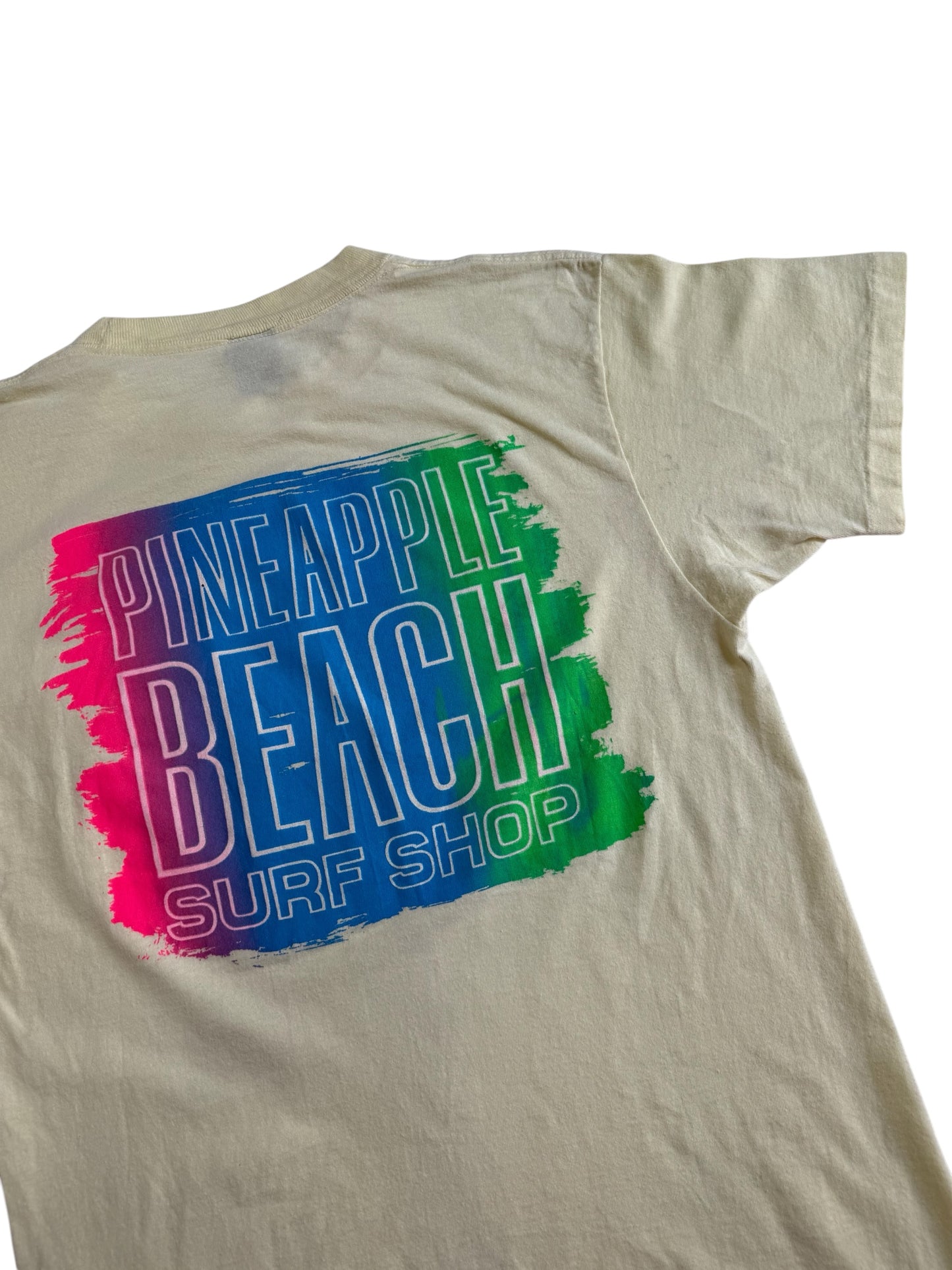 Vintage 1980s Pineapple Beach Surf Shop Pocket Tshirt
