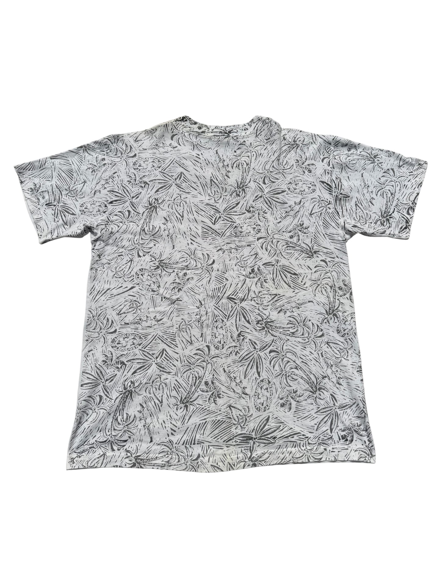 Vintage 1990s Local Beat Tribal Graphic All Over Print Tshirt