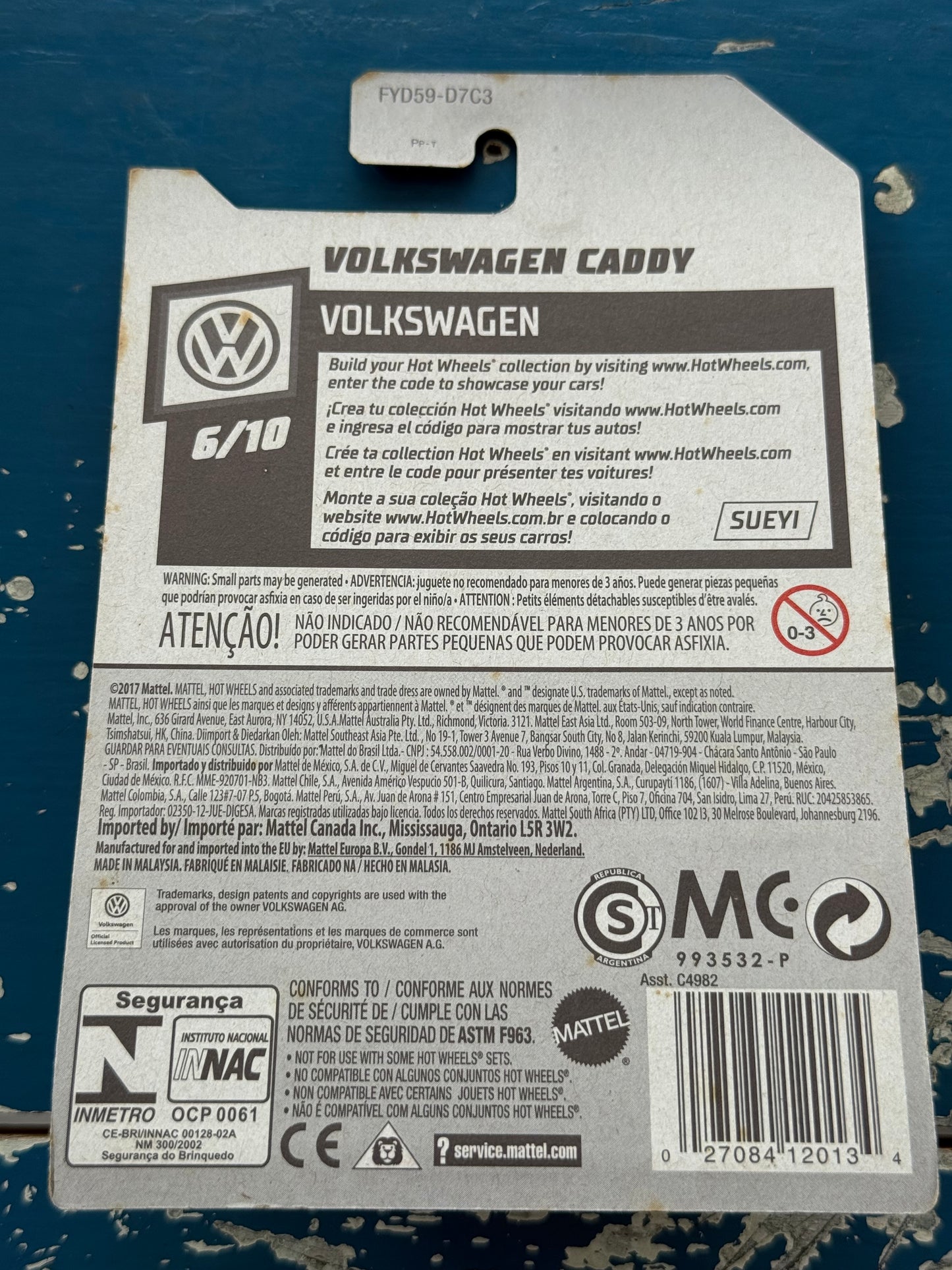Hot Wheels Volkswagen Caddy