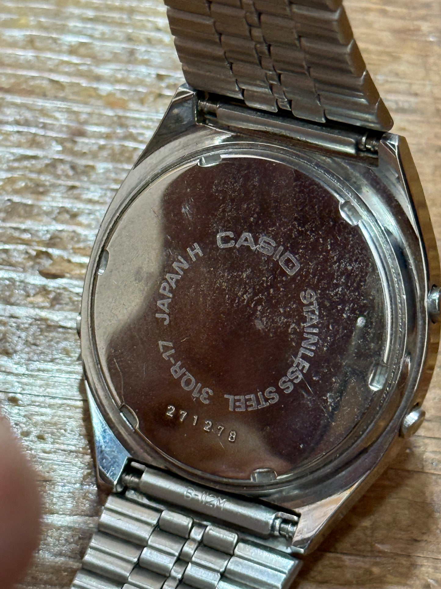 Vintage Casio Casiotron Japan Watch Junk Not Working For Parts