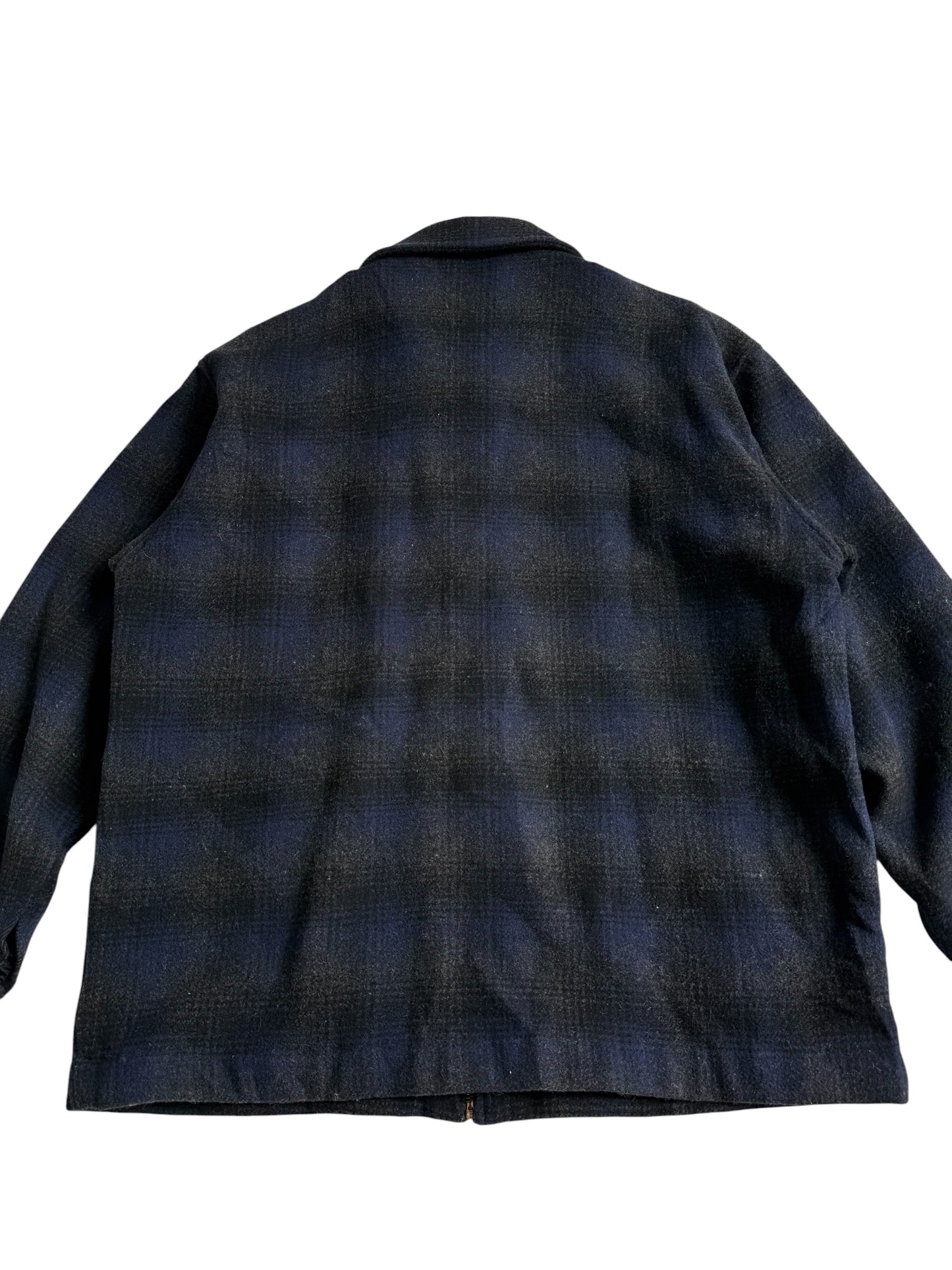 Vintage OshKosh B’gosh Wool Shadow Plaid Zip Jacket