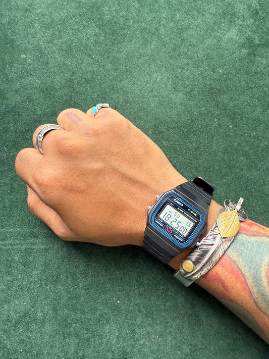 Vintage Casio F-91W Digital Watch 593 Module Made in Thailand