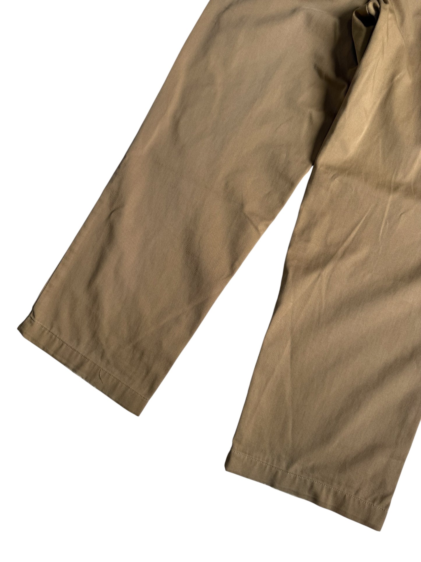 Vintage Bills Khakis USA Pleated Chino Pants Khaki Cotton Trousers