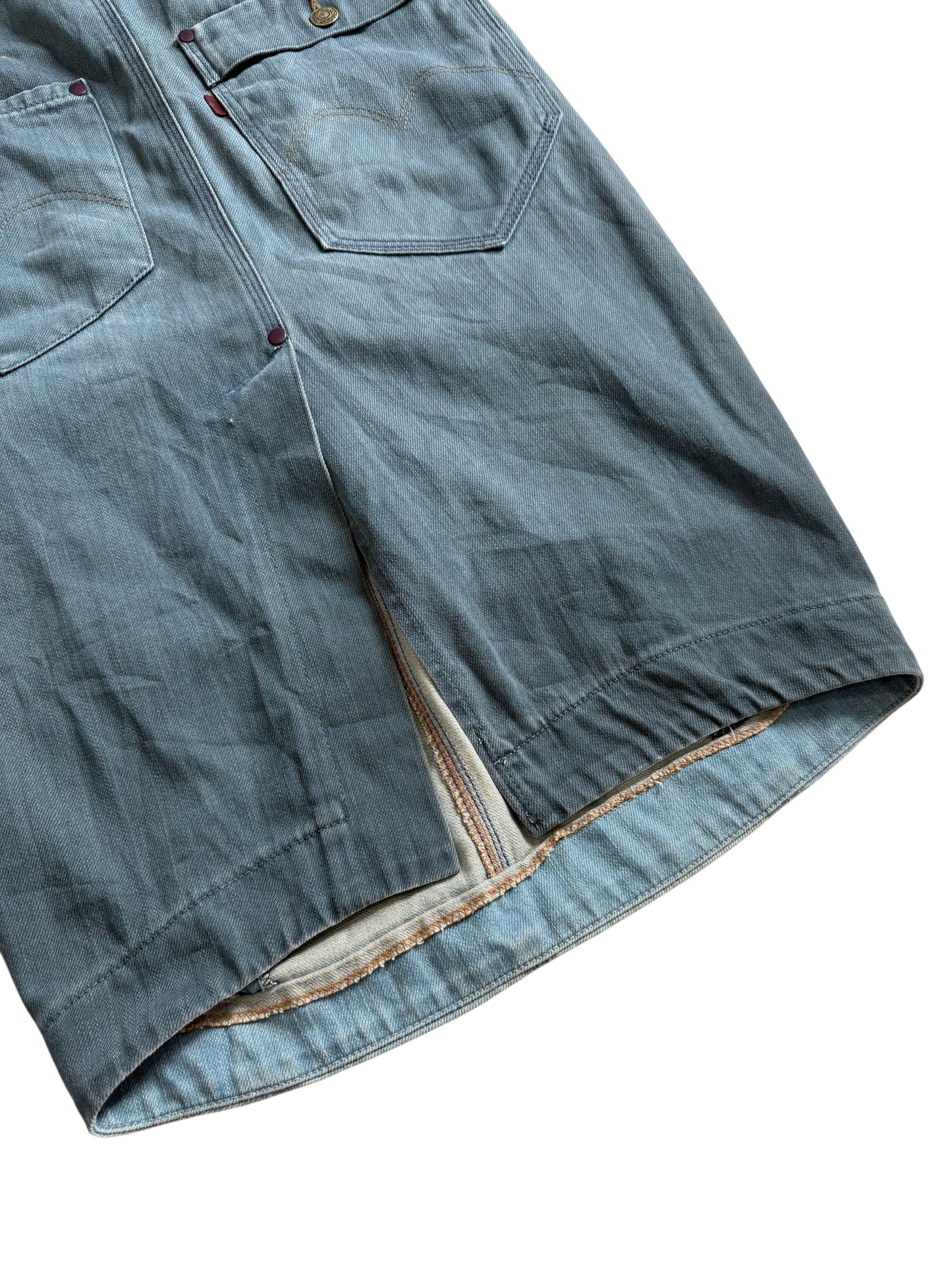Vintage Y2K Levis RED Denim Skirt Made In Italy