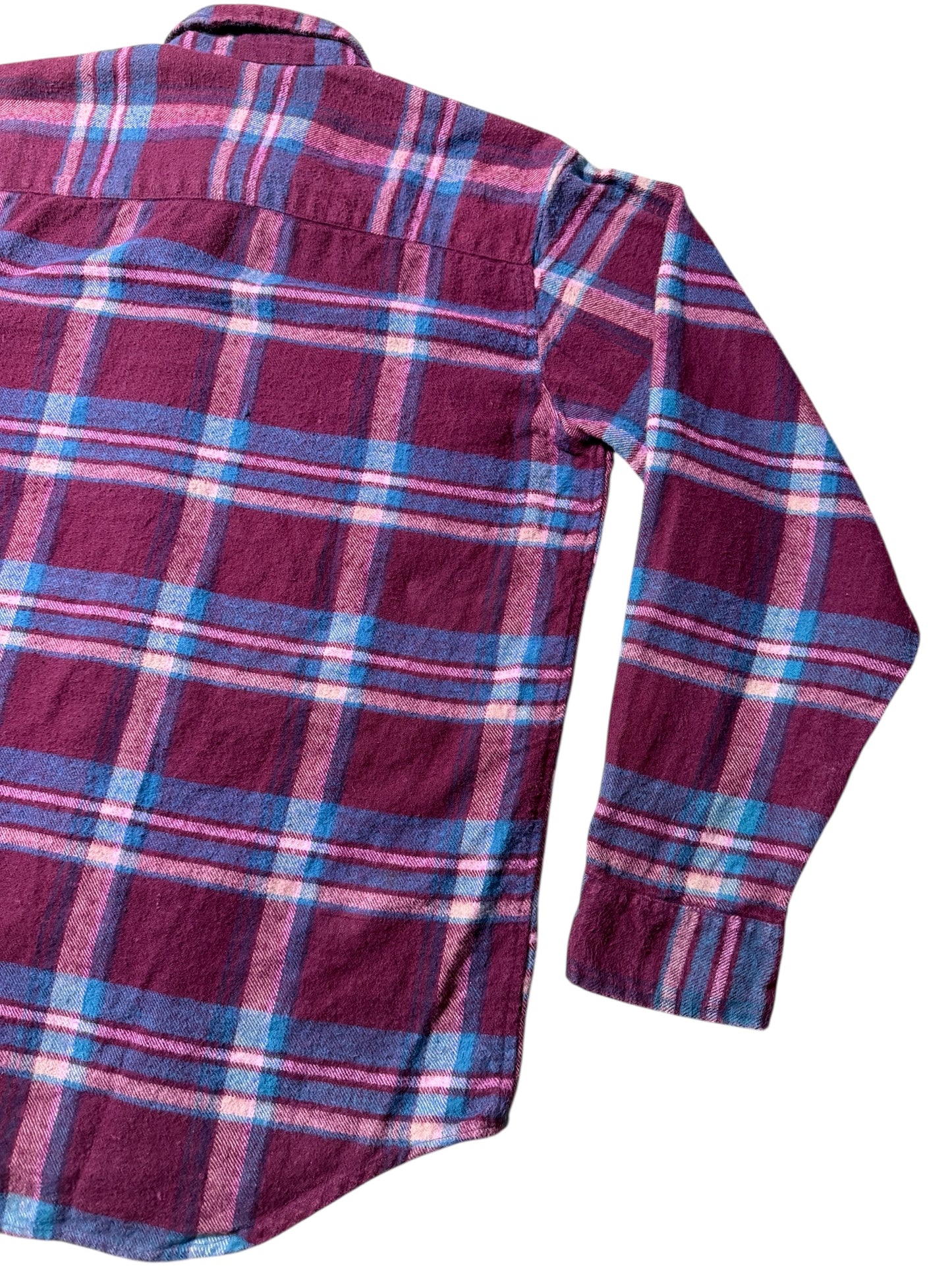 Vintage 1990s Five Brother Plaid Flannel Shirt Heavyweight Workwear