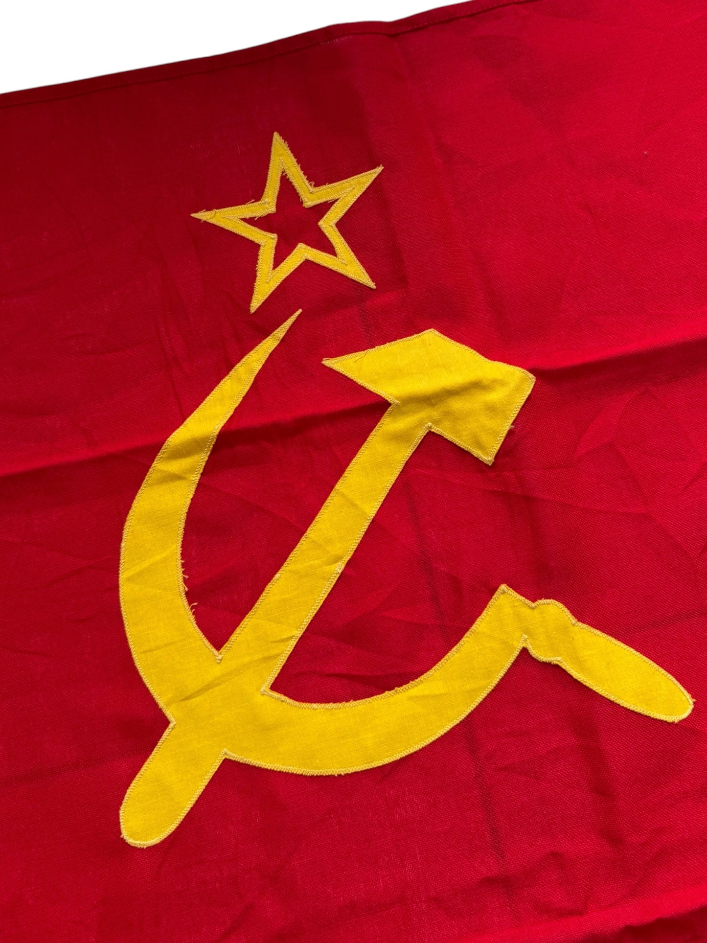 Vintage Soviet Union USSR Communist Flag Hammer and Sickle Red Banner CCCP