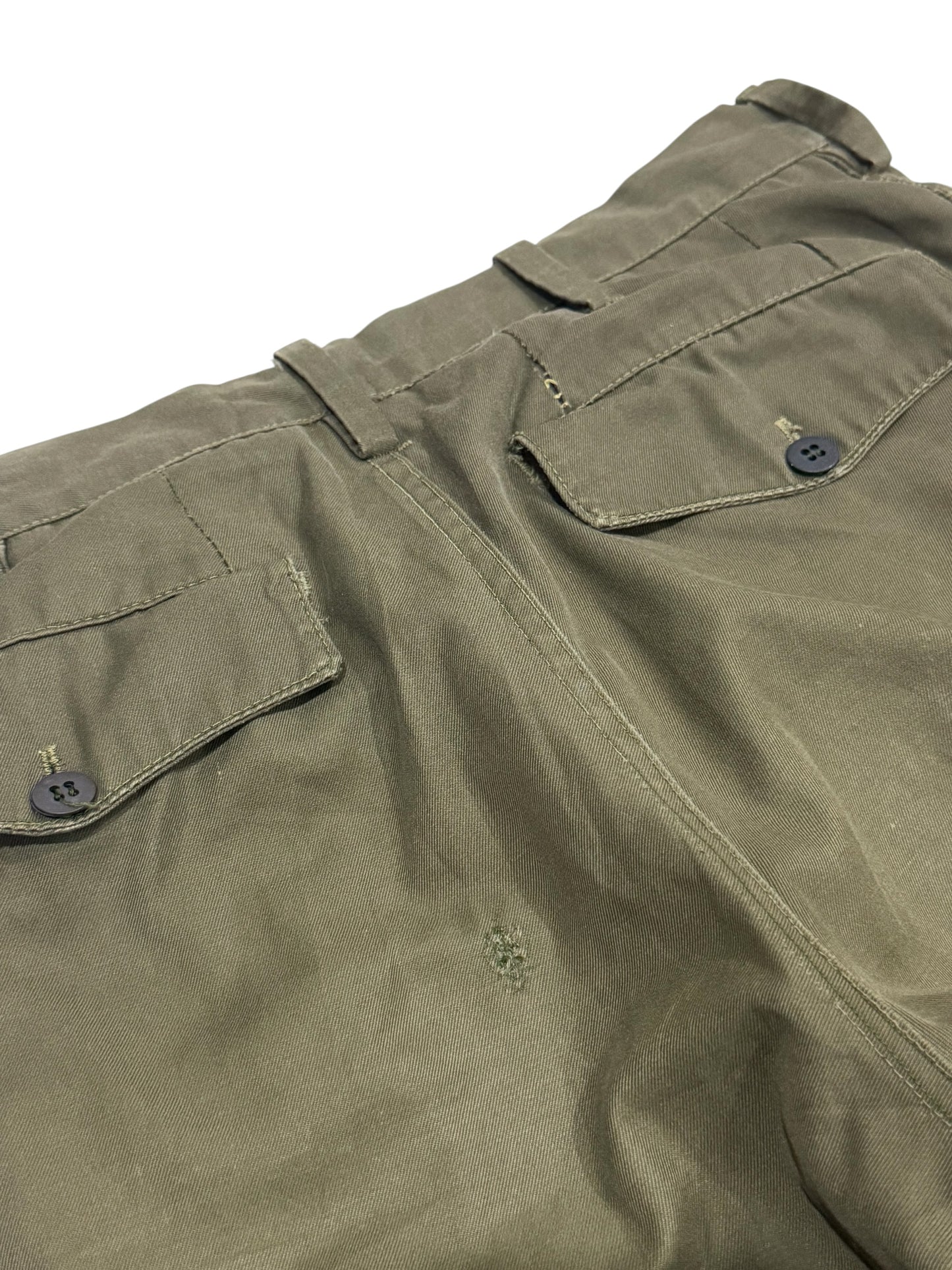 Vintage 1984 Italian Military Zip Leg Field Trousers OG