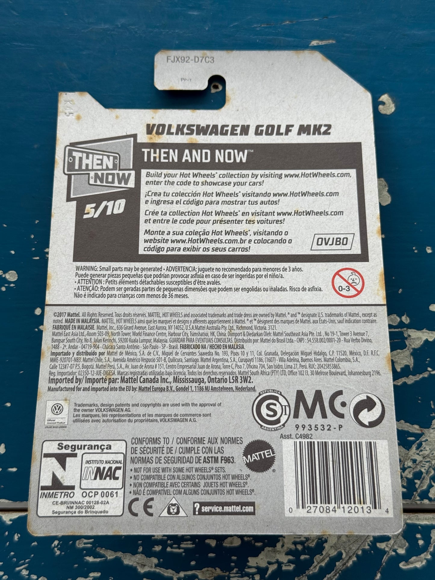 Hot Wheels Volkswagen Golf MK2
