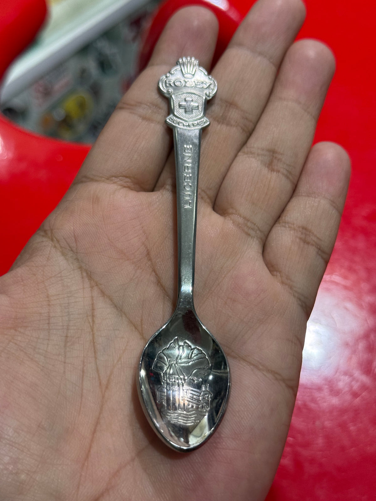 Vintage Rolex Bucherer Lucerne Switzerland Souvenir Spoon Lot of 3