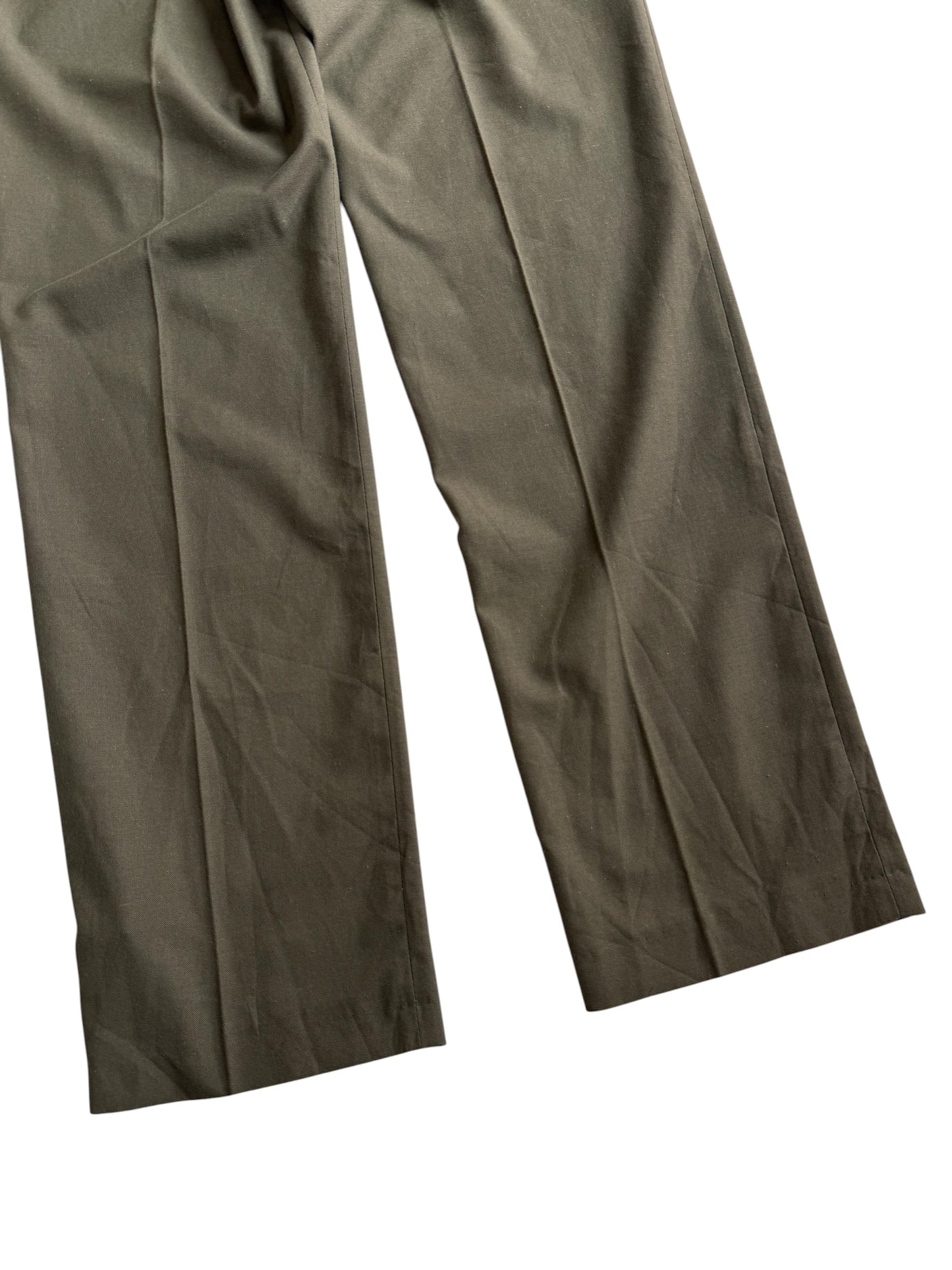 Vintage 80s-90s Yugoslav Army Olive Green Military Field Trousers