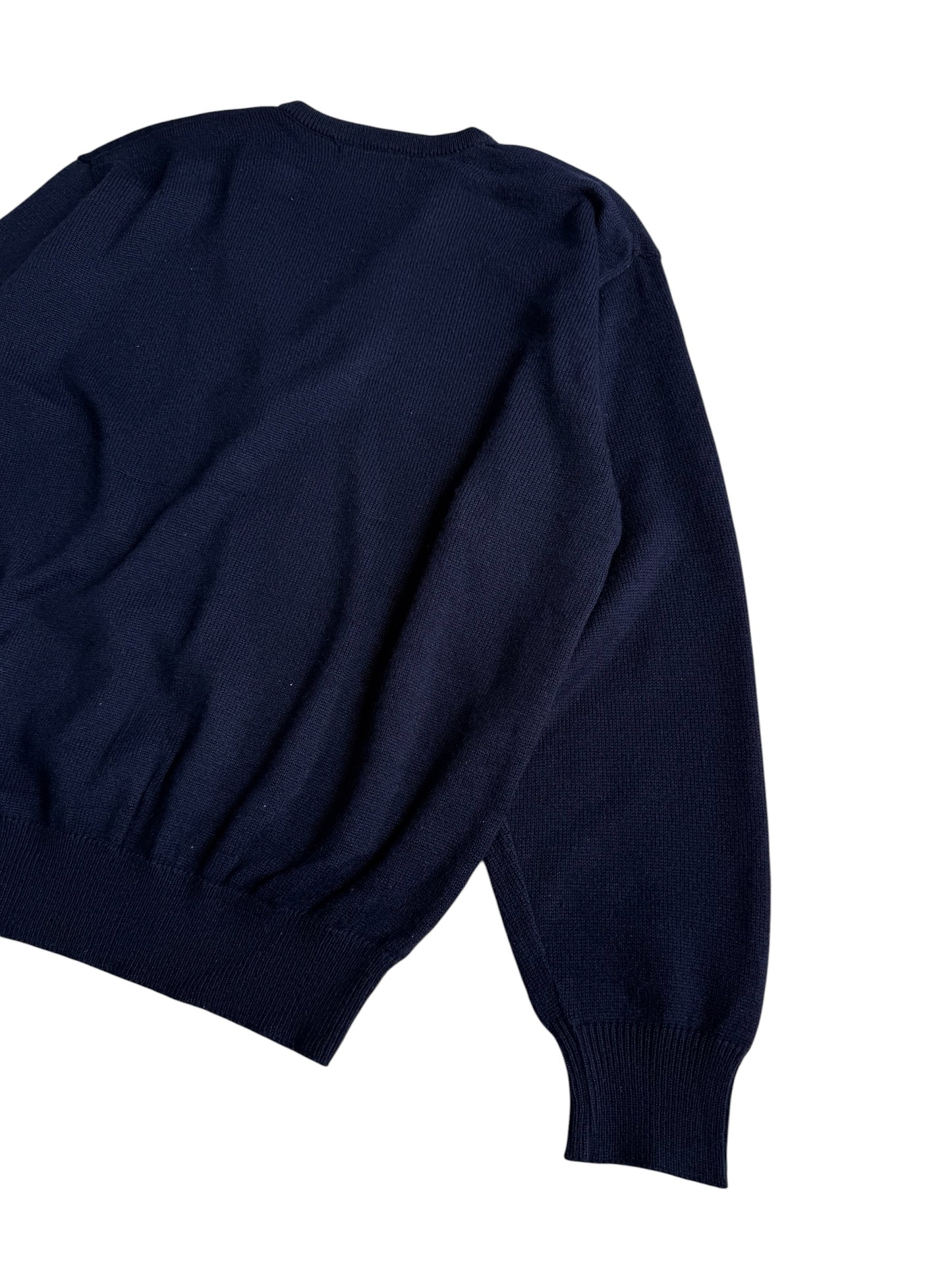 Vintage 70s 80s Lyle & Scott V Neck Wool Cashmere Sweater Made in Scotland