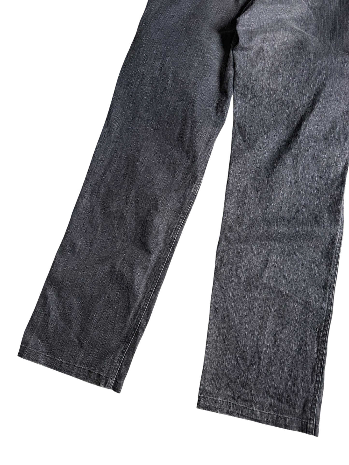 Slash Number Strap Denim Pants Japanese Streetwear Bondage Jeans