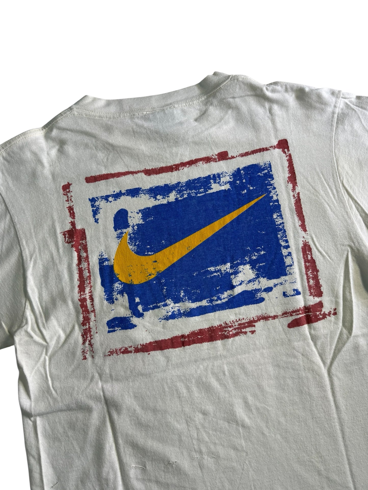 Vintage Nike Big Script Swoosh Logo Tshirt