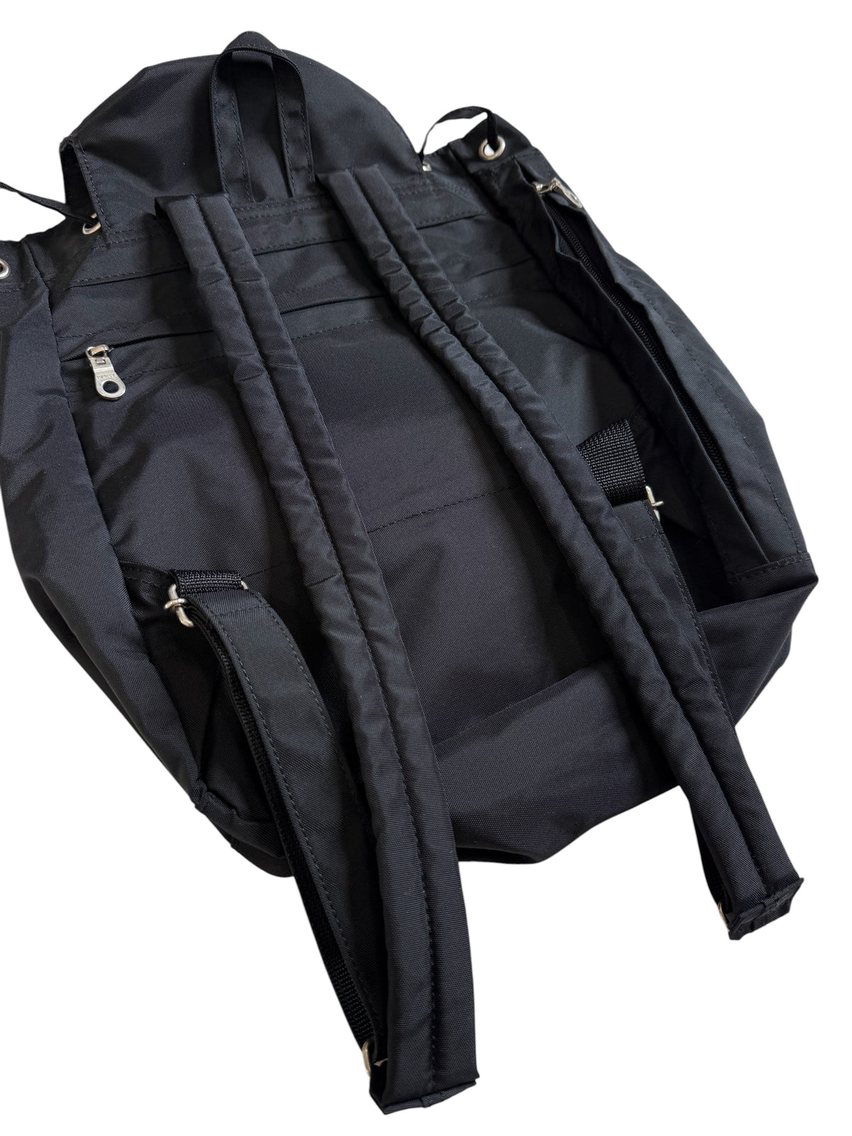 Vintage Y’SACCS Yohji Yamamoto Black Nylon Multi Pocket Backpack