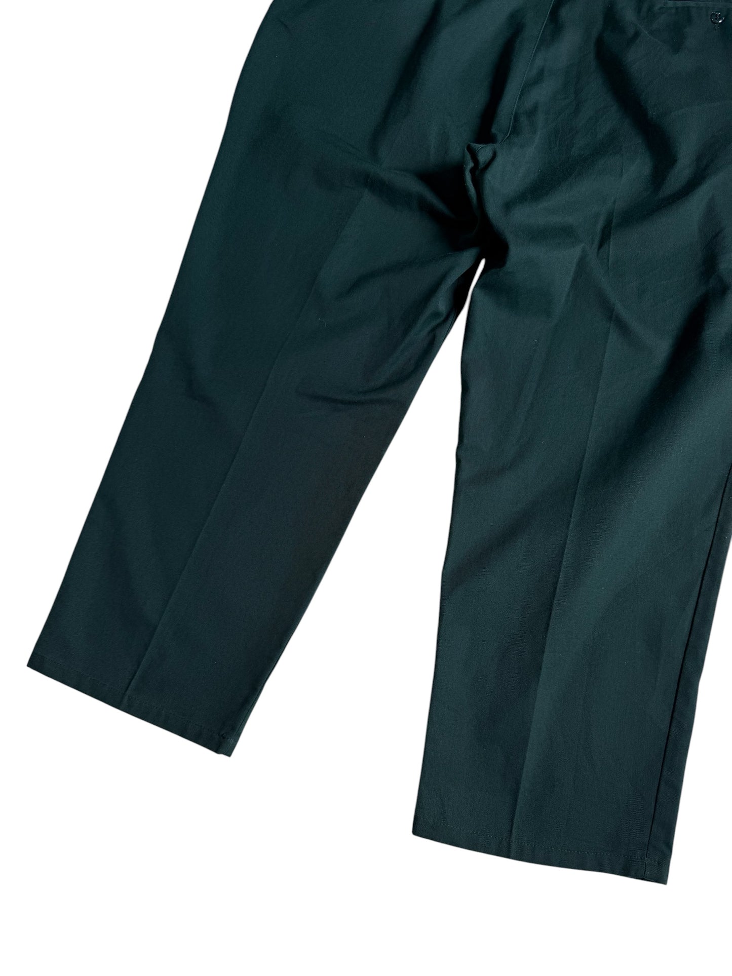 Vintage Dickies Green Work Pants Pleated Trousers USA