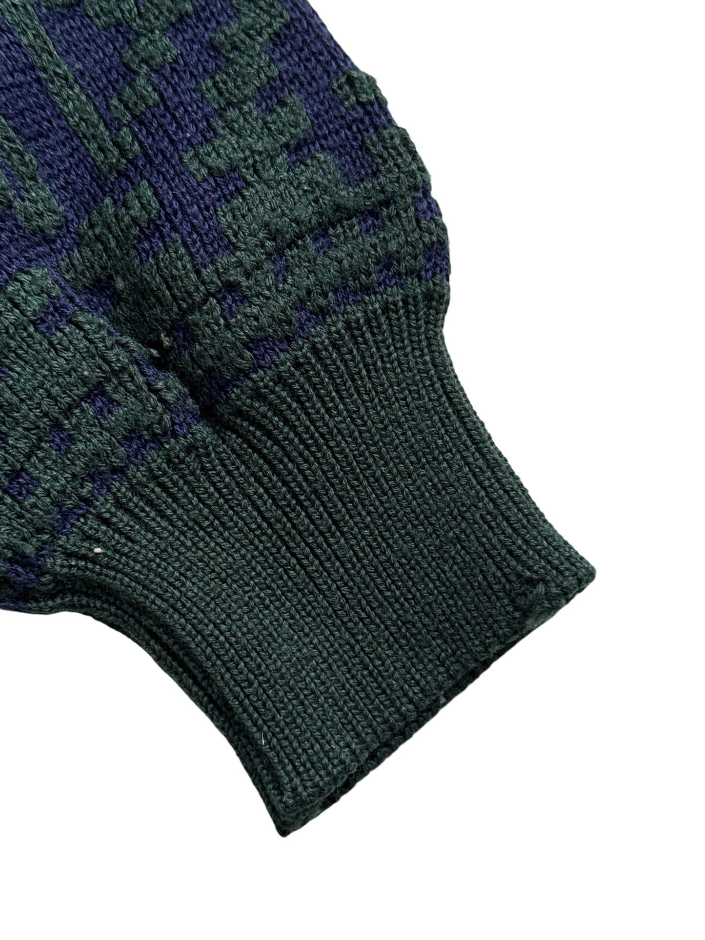 Vintage Royal House Japan Geometric Wool Blend Knit Sweater