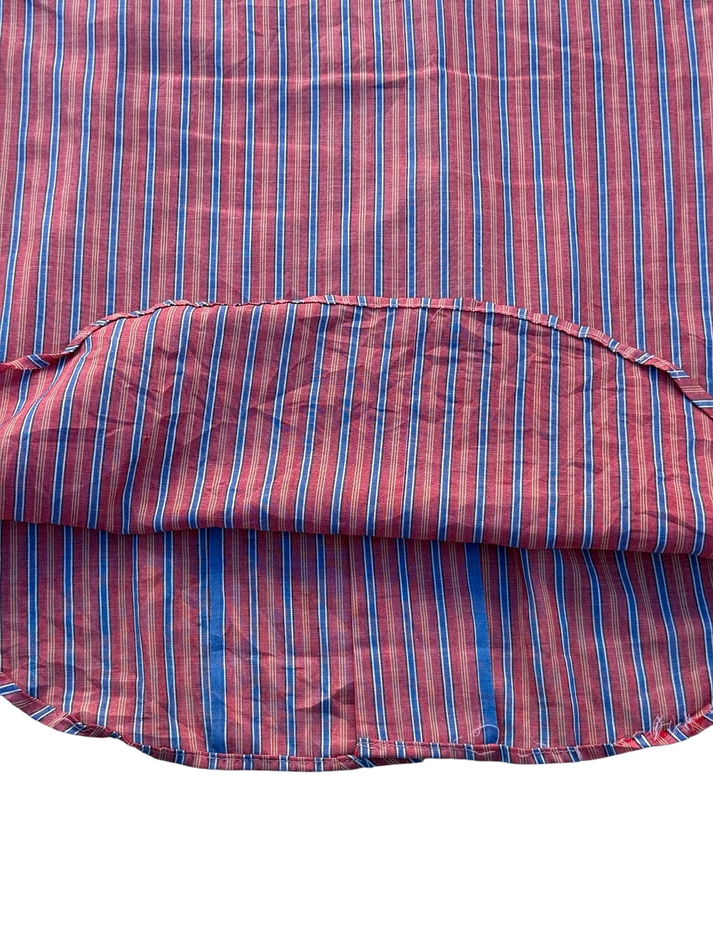 Vintage 70s–80s Western Snap Button Stripe Shirt Permanent Press