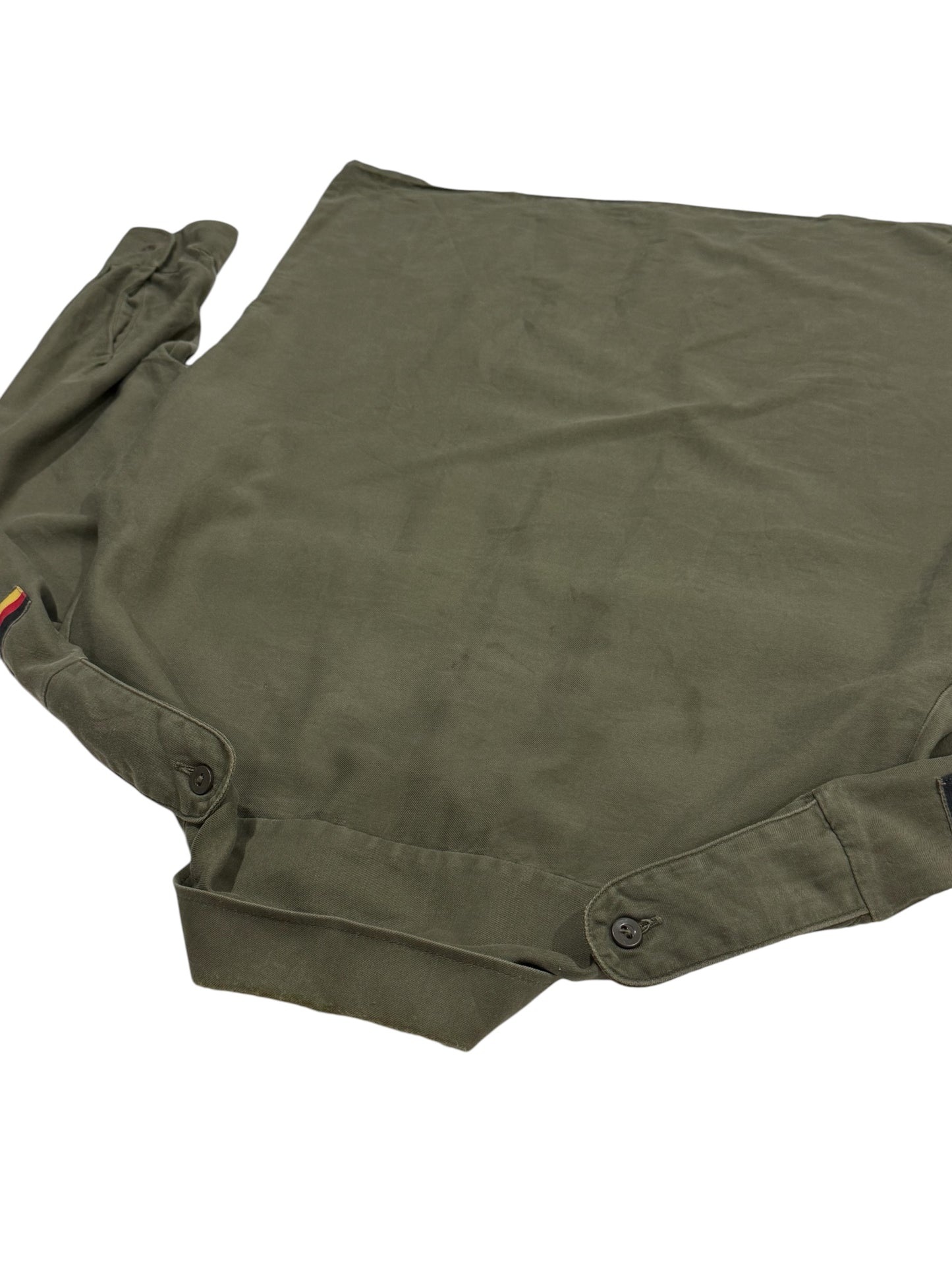 Vintage 1987 West German Army Field Shirt Olive Drab Bundeswehr Feuchter Ringelai
