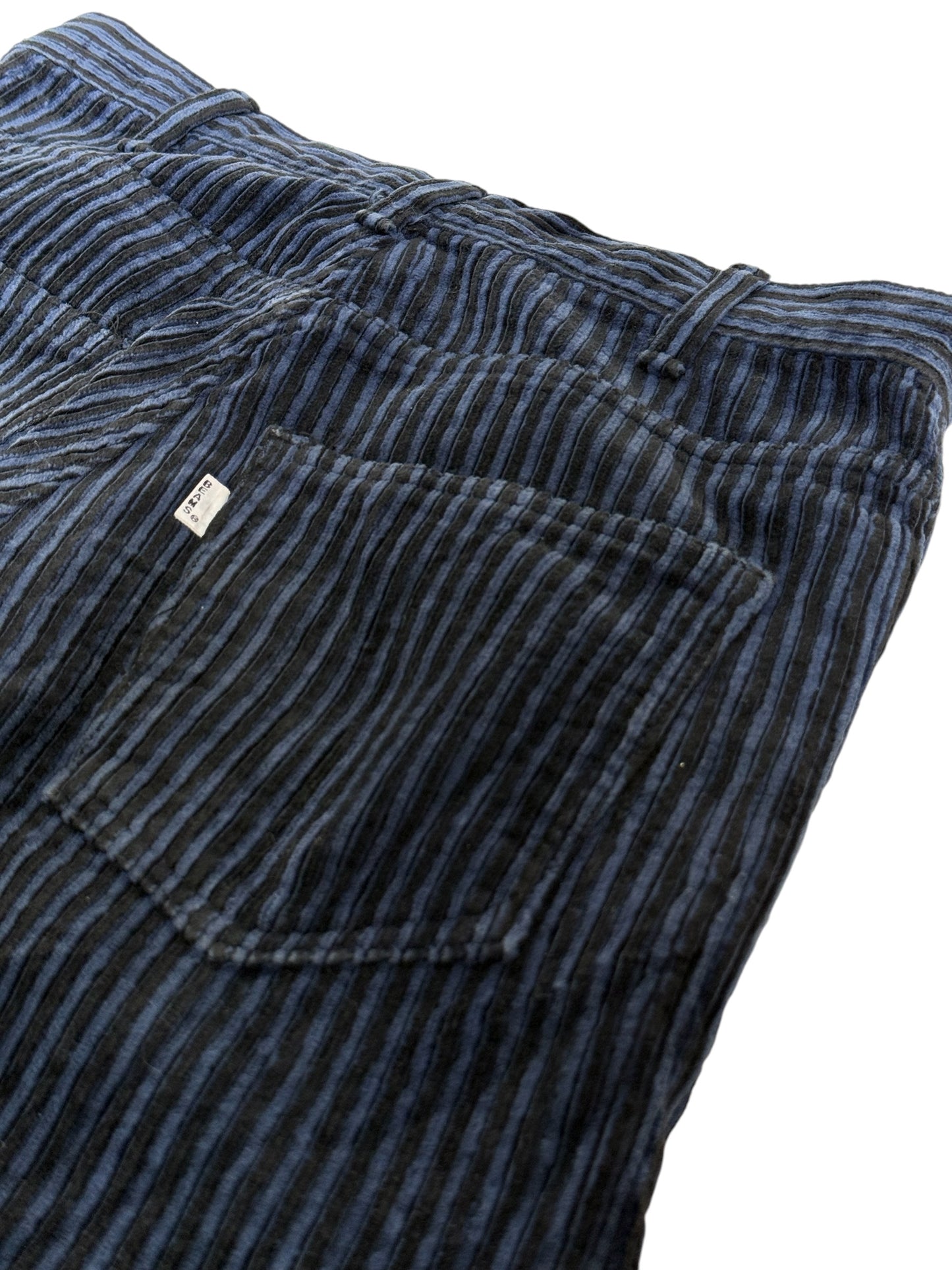 BEAMS Blue Stripe Corduroy Pants