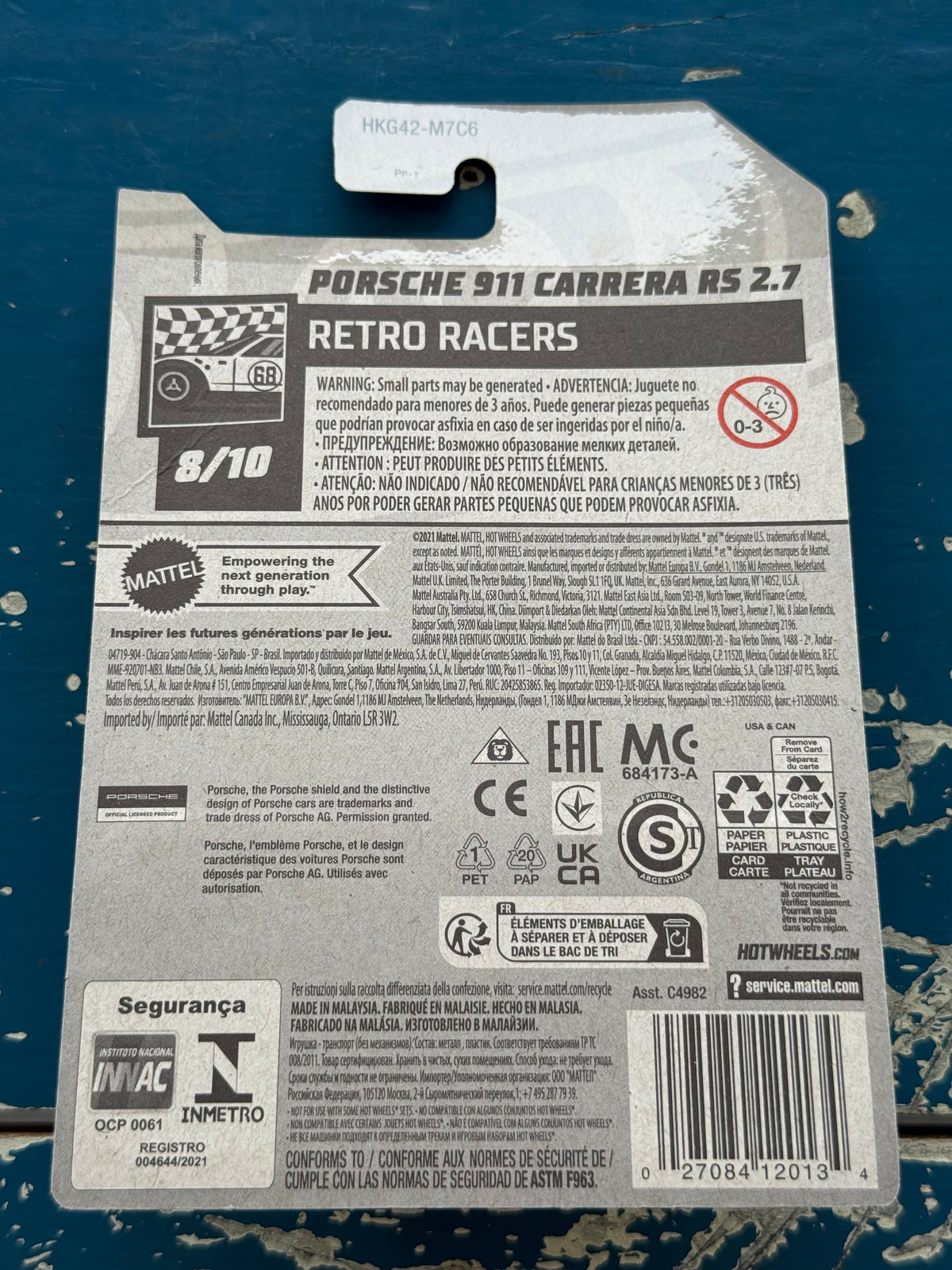 Hot Wheels Porche 911 Carrera RS 2.7