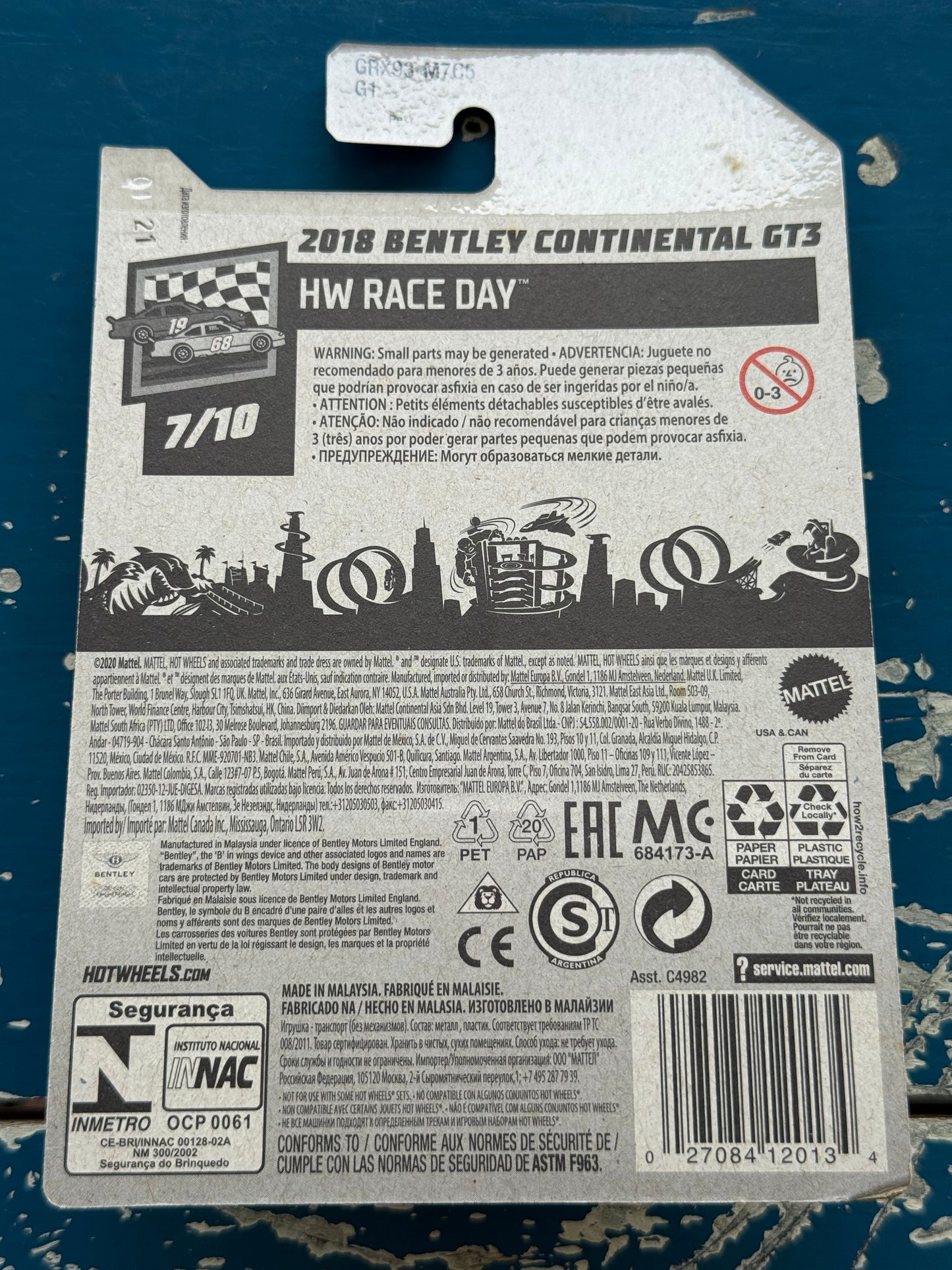 Hot Wheels 2018 Bentley Continental GT3