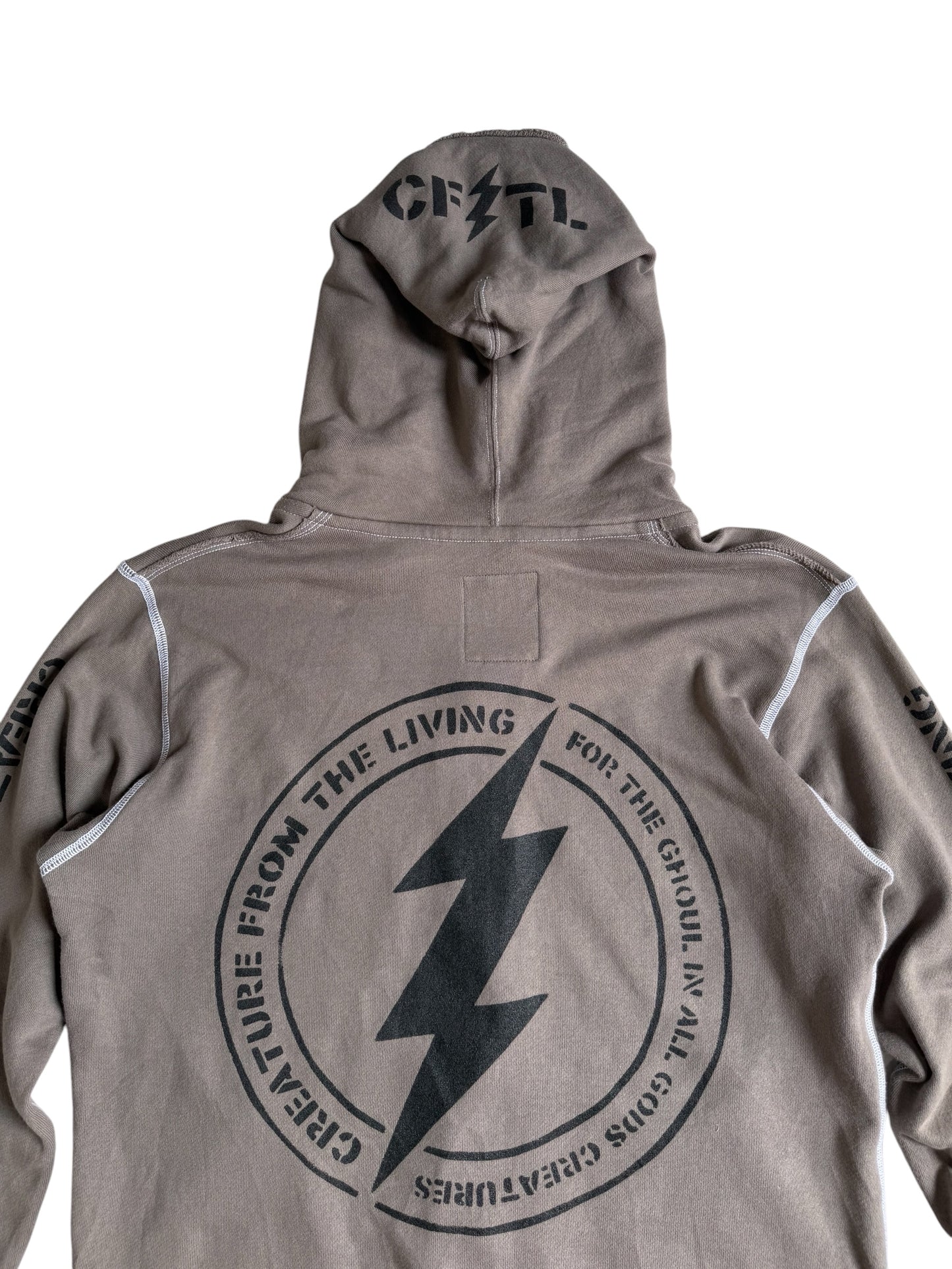 Creature From The Living Lightning Hoodie Distressed Sweatshirt Made in Japan