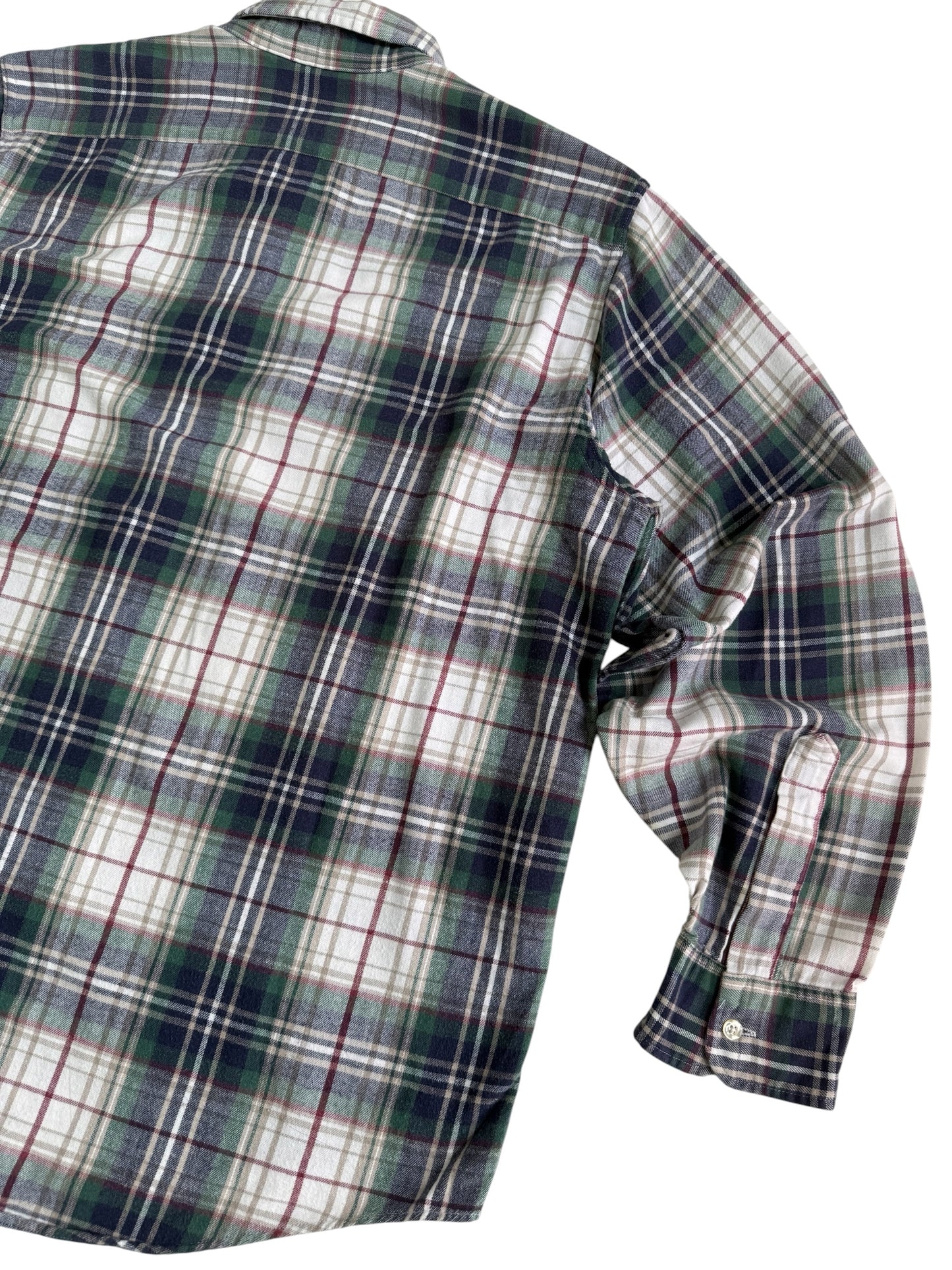 Vintage LL Bean Made in USA Plaid Flannel Shirt