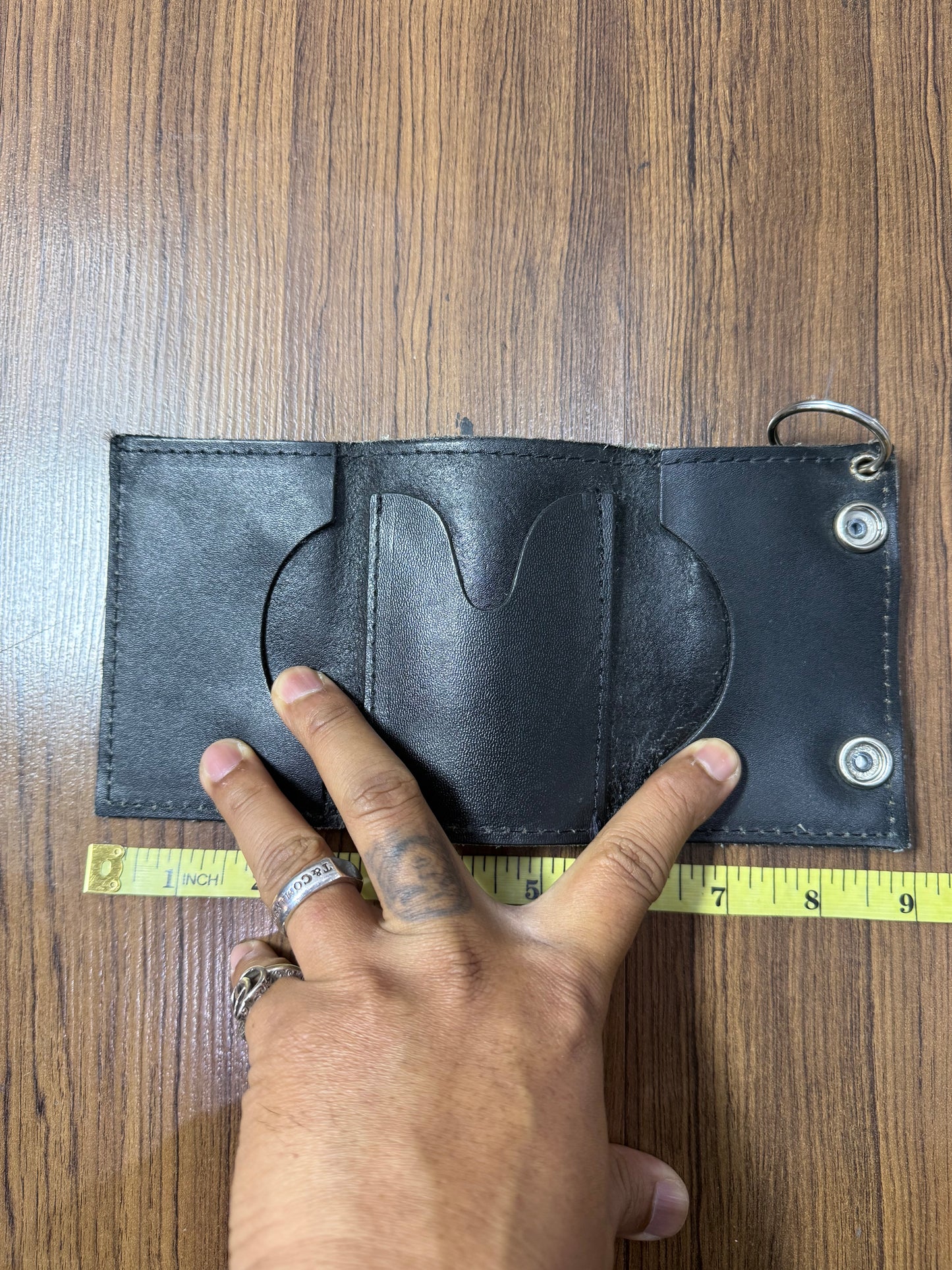 Vintage Blunt Genuine Leather Wallet Made In Usa