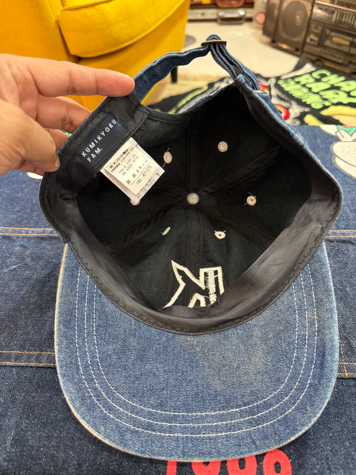 Vintage Kumikyoku Fam Japan Denim Cap