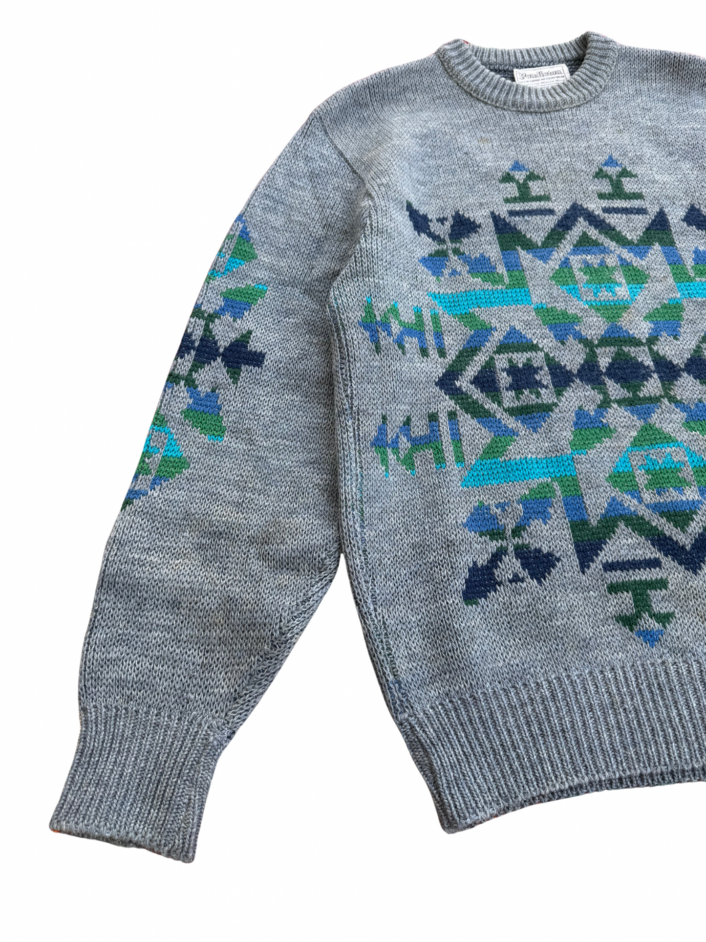Vintage 1980s Pendleton High Grade Western Wear Wool Sweater