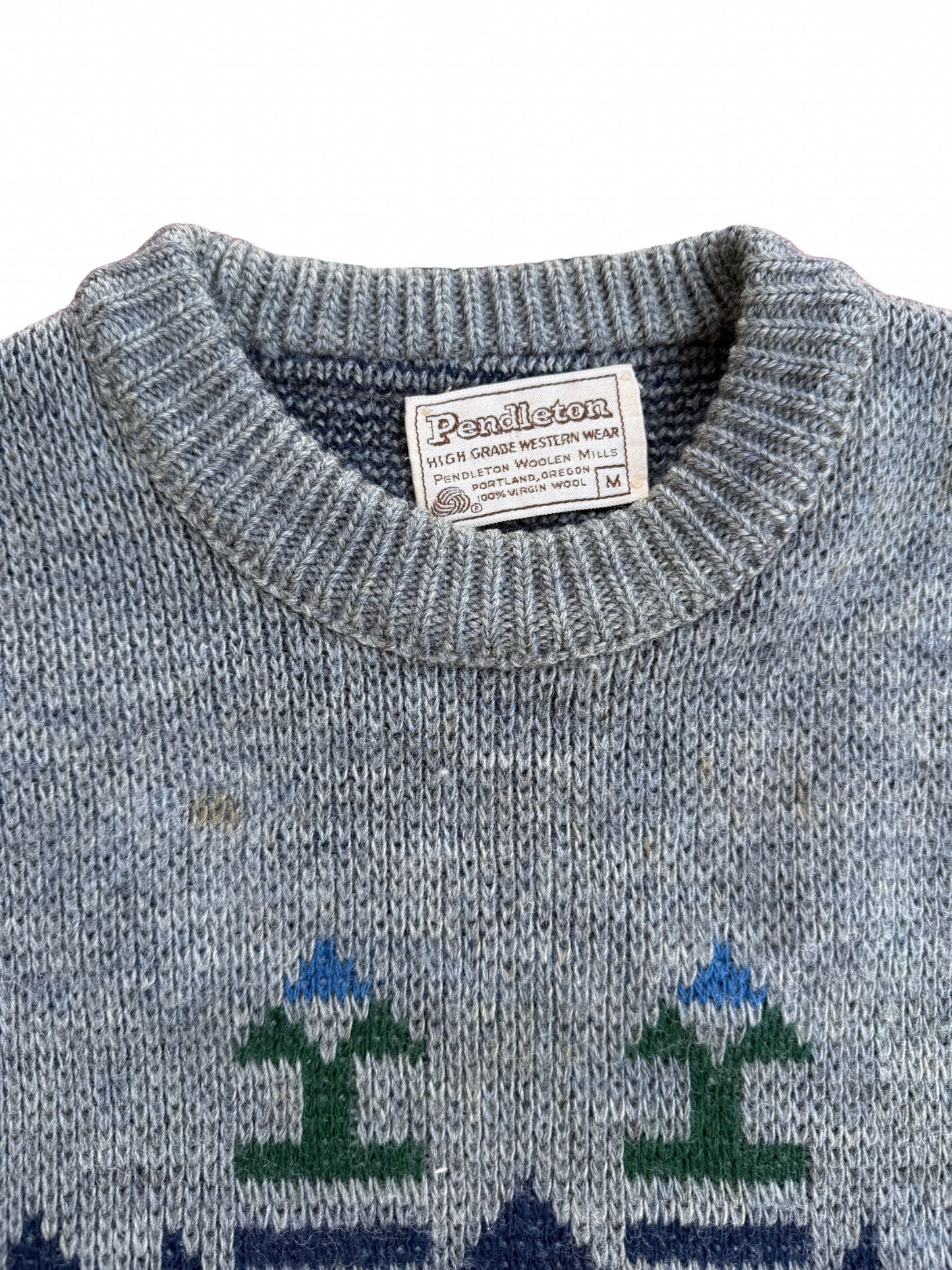 Vintage 1980s Pendleton High Grade Western Wear Wool Sweater