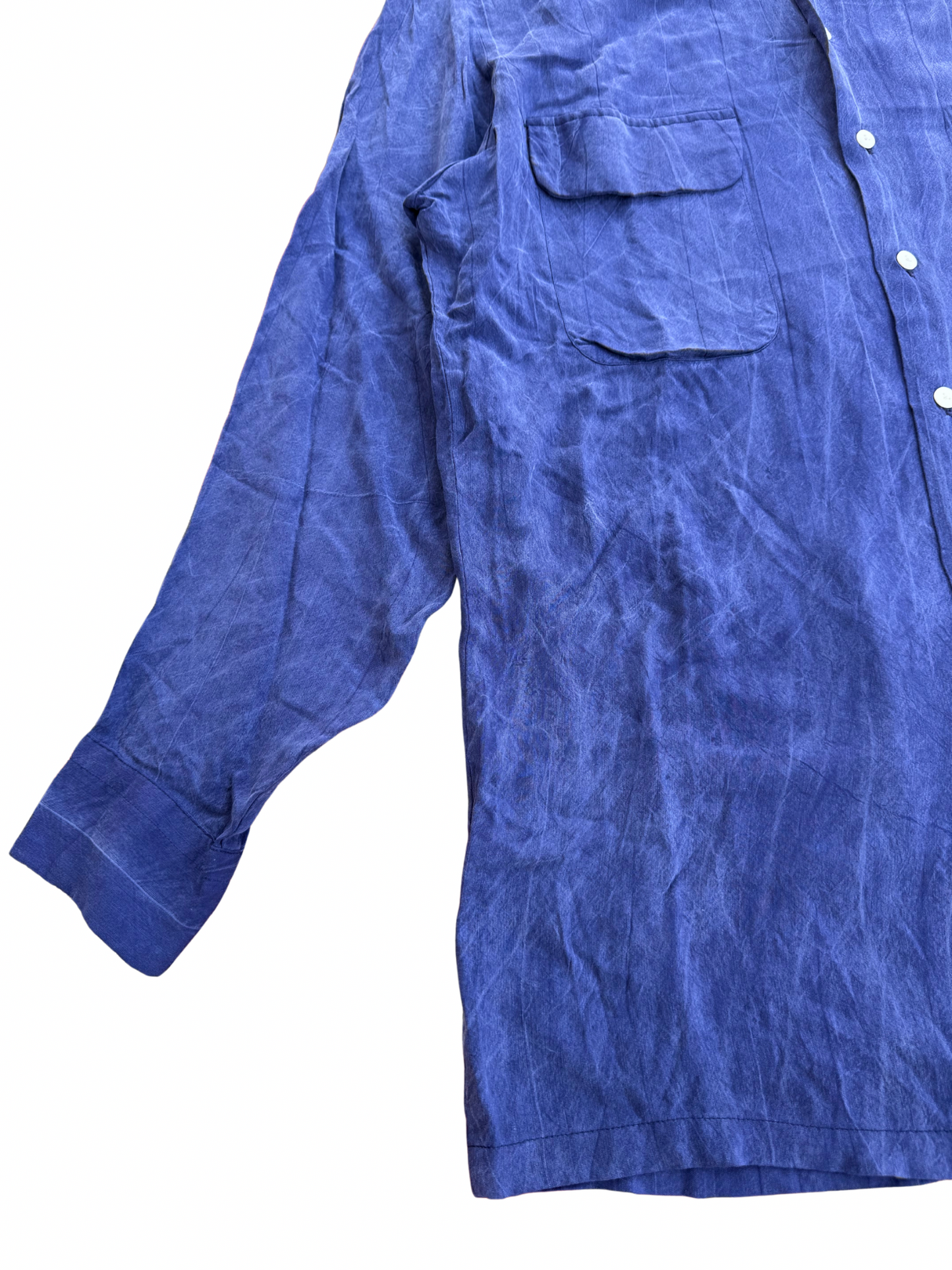 Vintage 1980s David’s Stitch Rayon Western Shirt