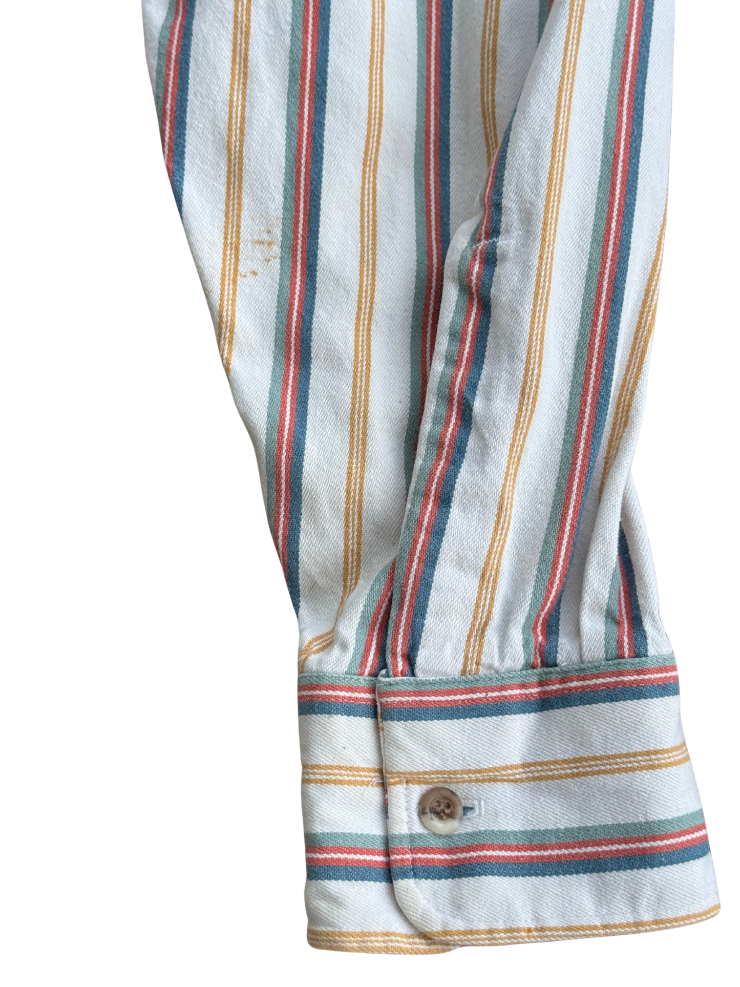 Vintage 1970s Saddle King Western Striped Cotton Shirt