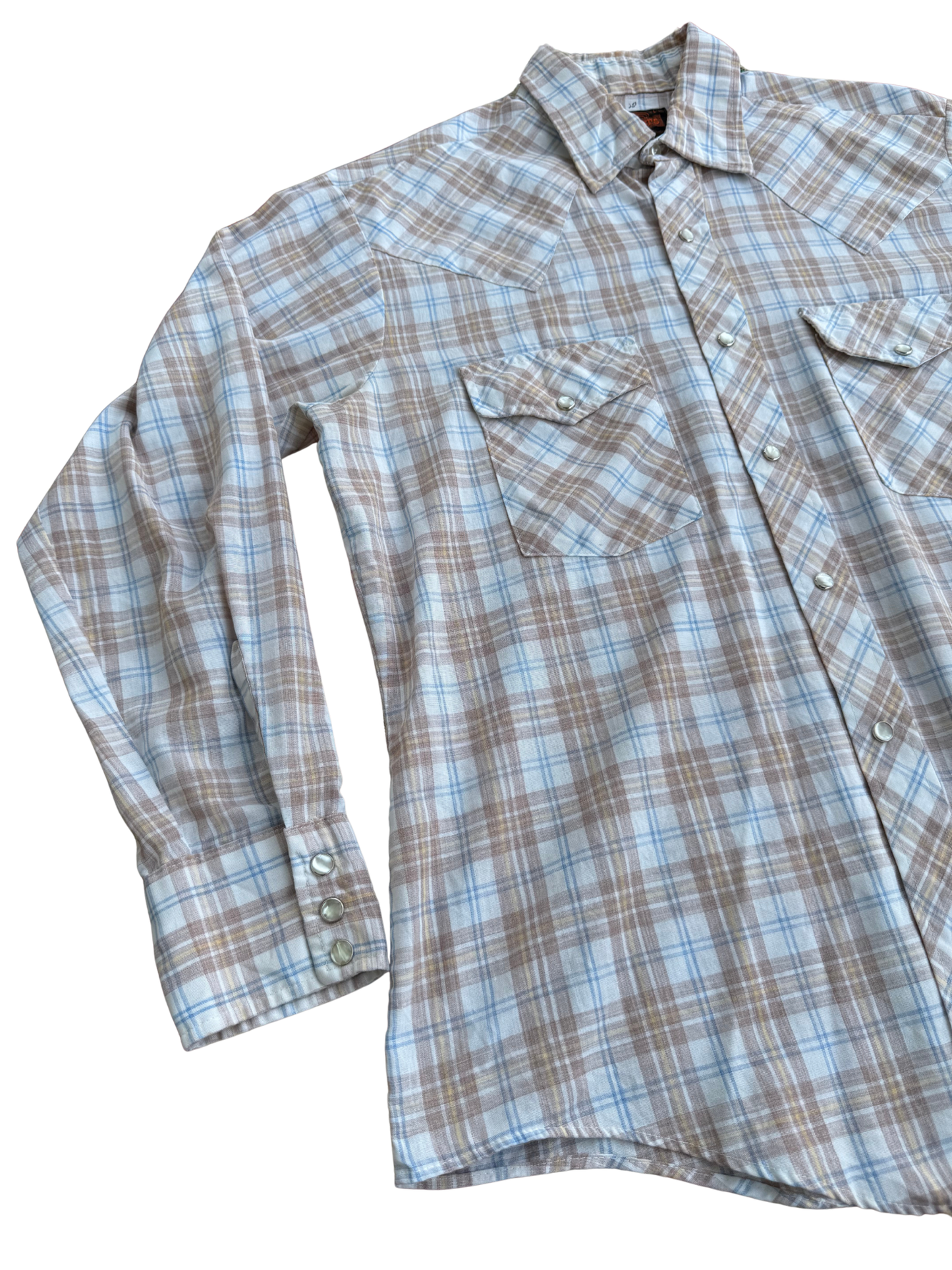 Vintage 1970s Stir-Ups Western Model Snap Shirt
