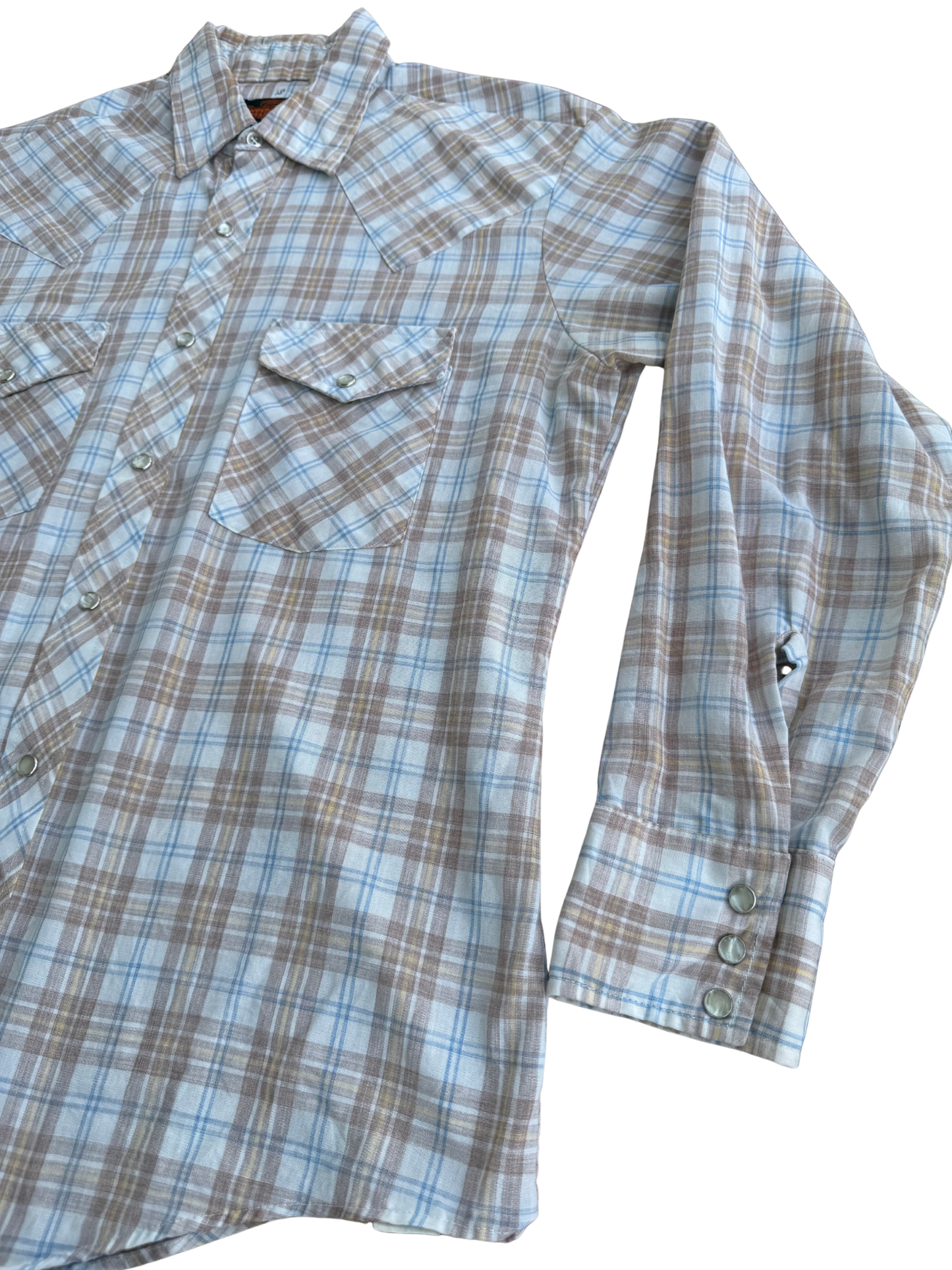 Vintage 1970s Stir-Ups Western Model Snap Shirt