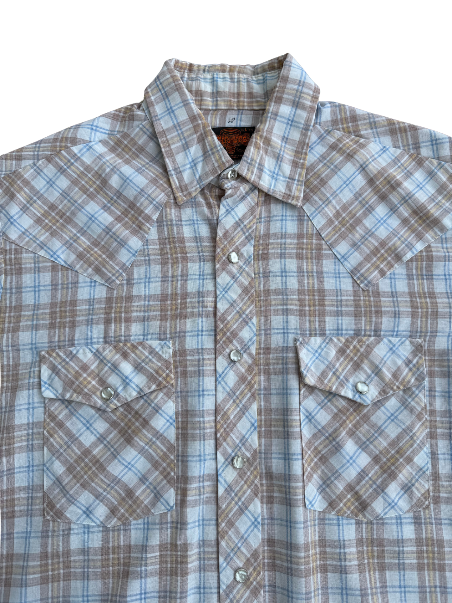 Vintage 1970s Stir-Ups Western Model Snap Shirt