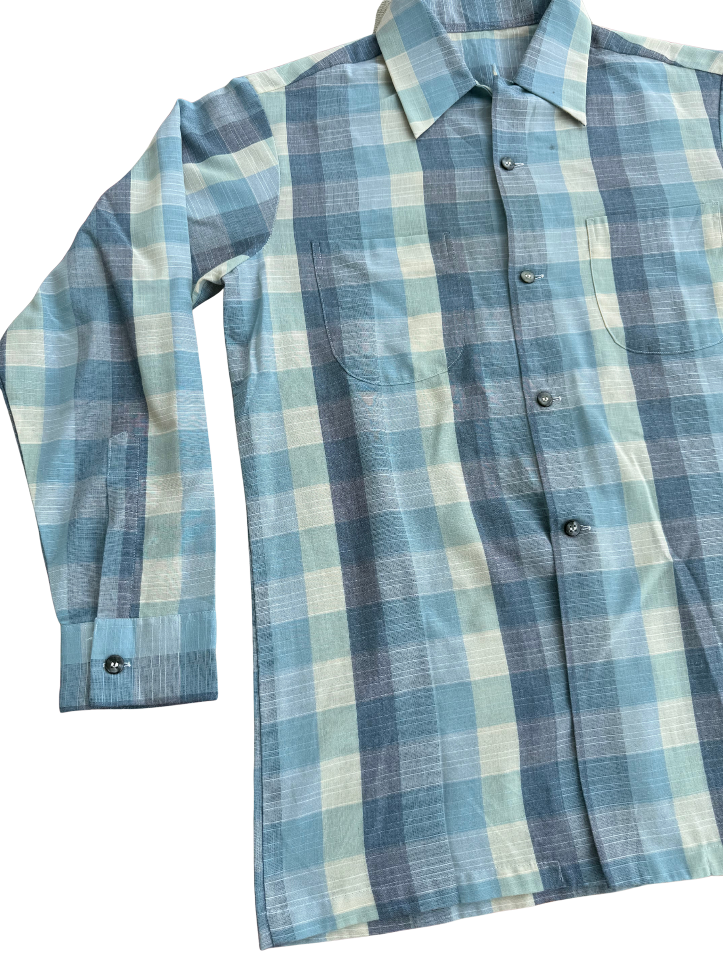 Vintage 1950s Manhattan Breeze-Weave Rayon Blend Shirt