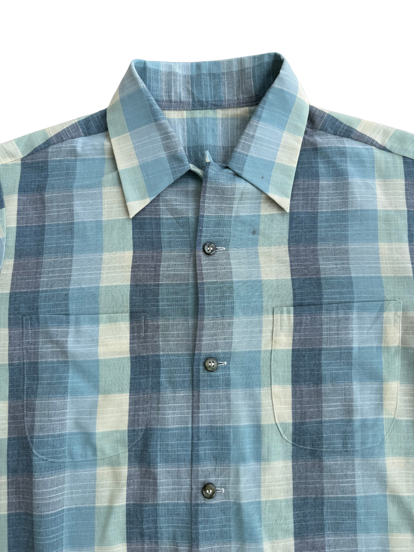 Vintage 1950s Manhattan Breeze-Weave Rayon Blend Shirt
