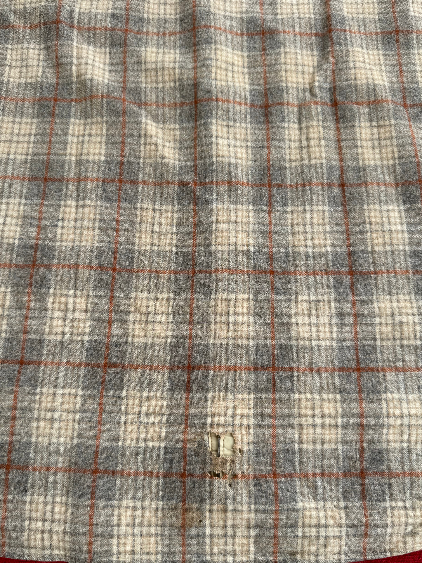 Vintage 1960s Pendleton “Grey Rust Check” Board Shirt