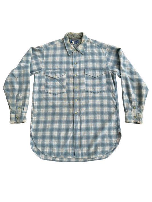 Vintage 1950s Pendleton x Ring & Brewer “Sky Check” Board Shirt