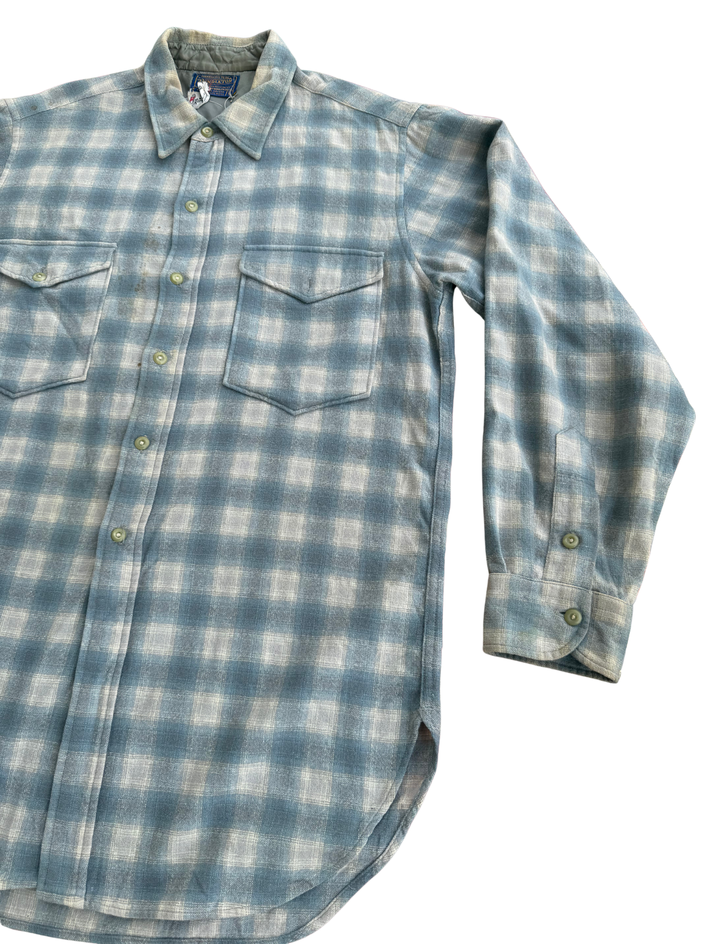 Vintage 1950s Pendleton x Ring & Brewer “Sky Check” Board Shirt