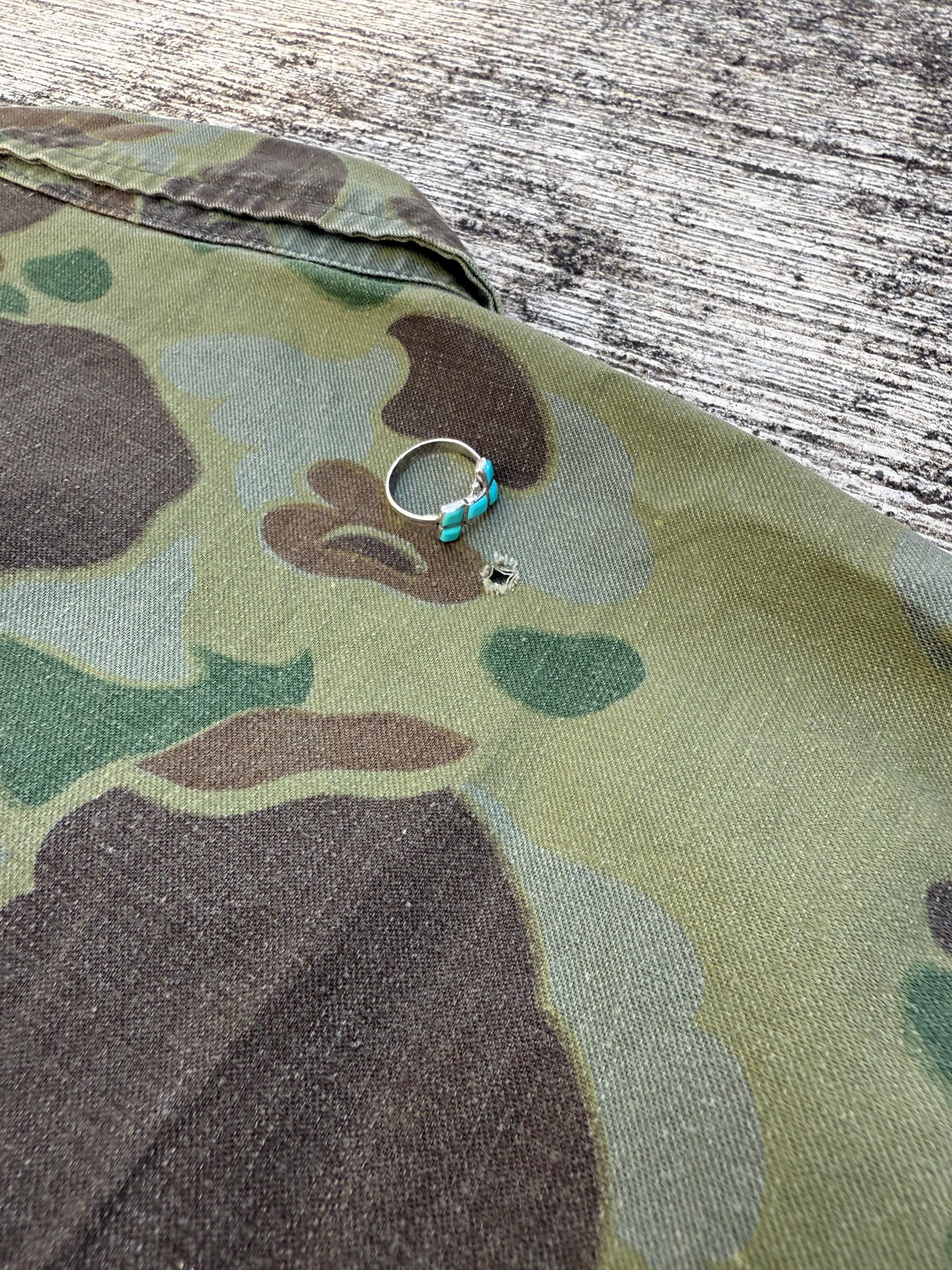 Vintage 1950s–60s Union Made ILGWU Frogskin Camo Hunting Jacket – USA Made