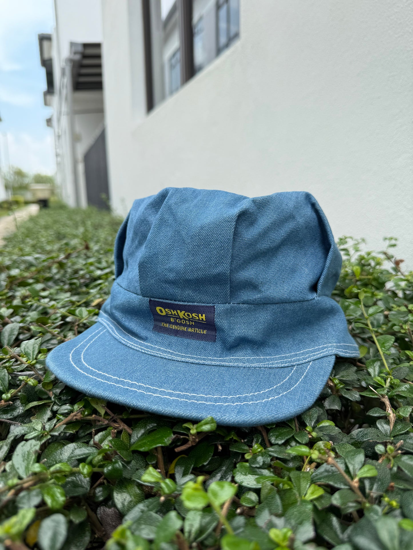 Vintage OshKosh B’Gosh Kids Chambray Cap Blue Made in USA