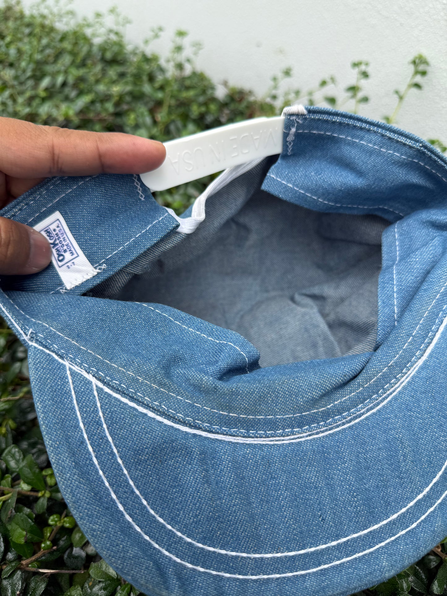 Vintage OshKosh B’Gosh Kids Chambray Cap Blue Made in USA