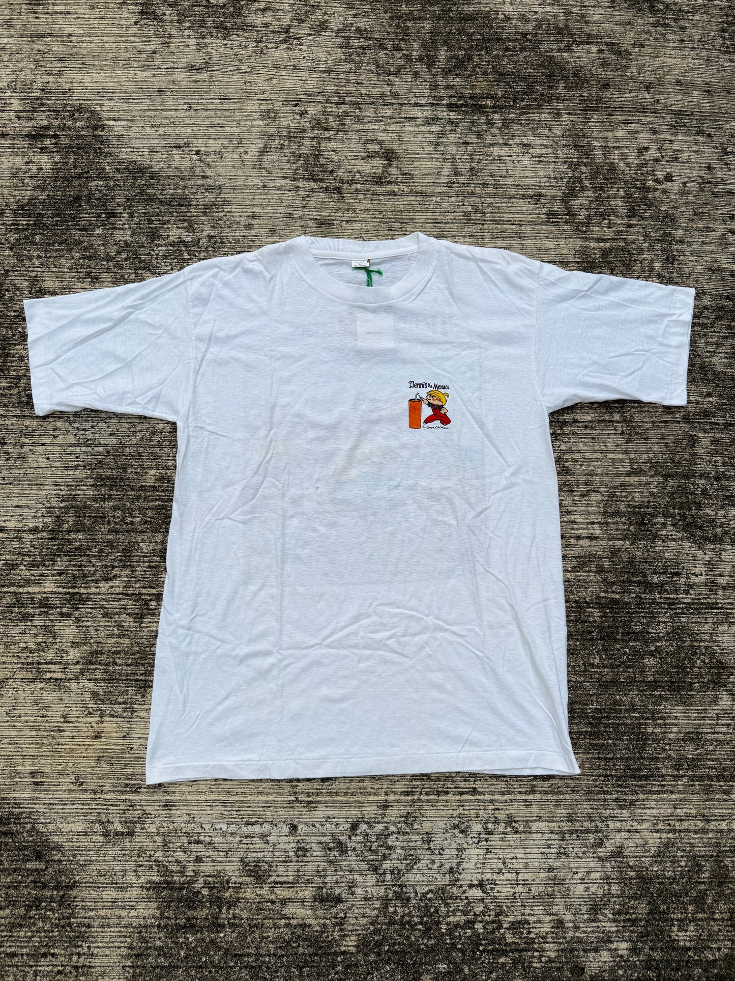 Vintage 1990s Dennis the Menace Cartoon T-Shirt – Hank Ketcham Comic Tee – Double Sided