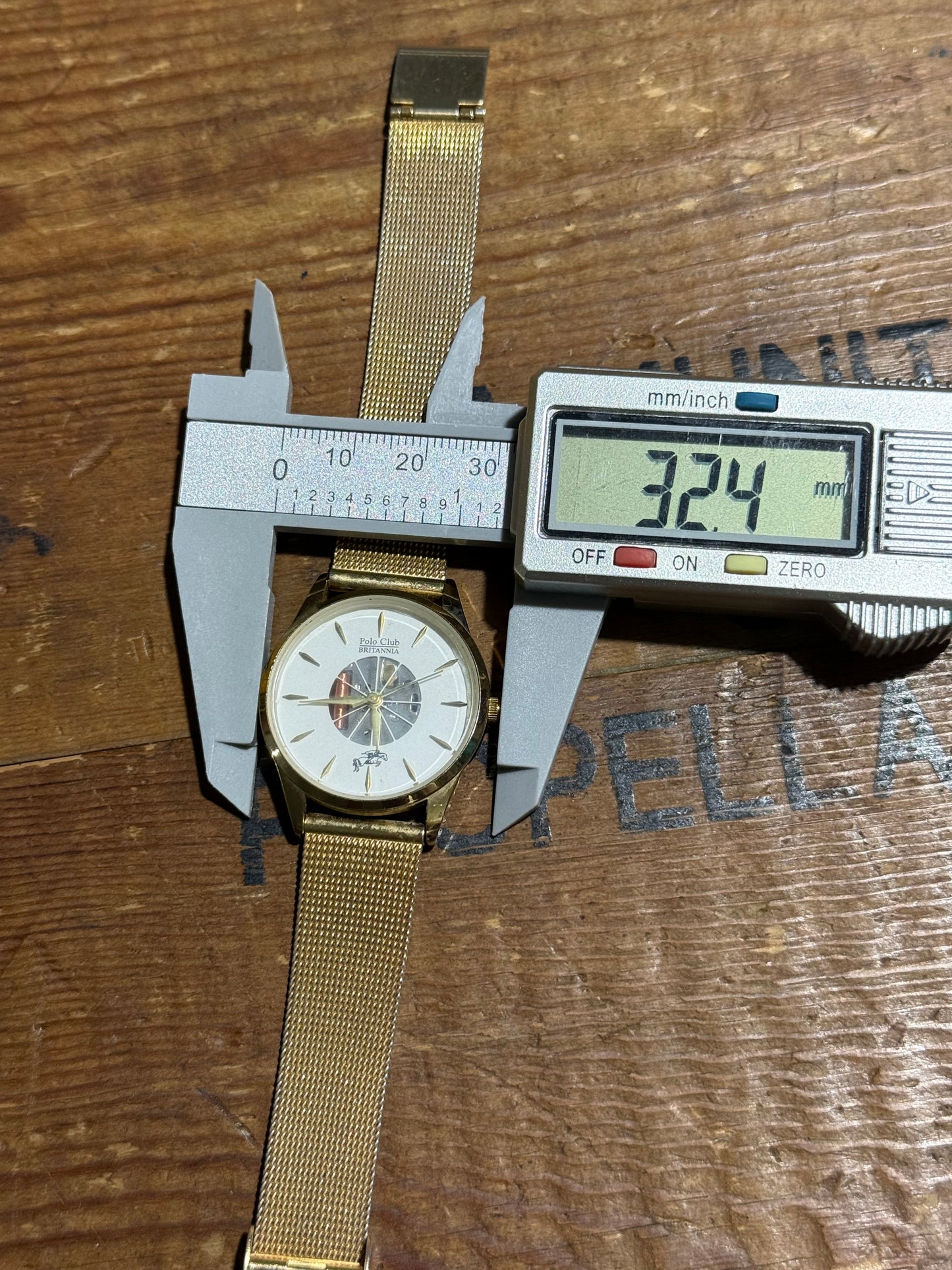 Polo Club Britannia Gold Tone Watch
