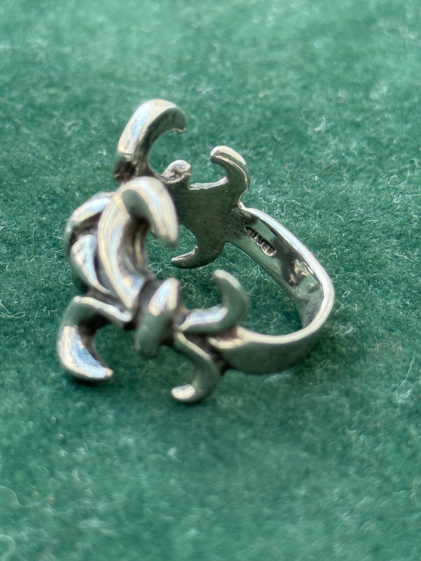 Sterling Silver Tribal Scorpion Ring Gothic Biker Punk Y2K